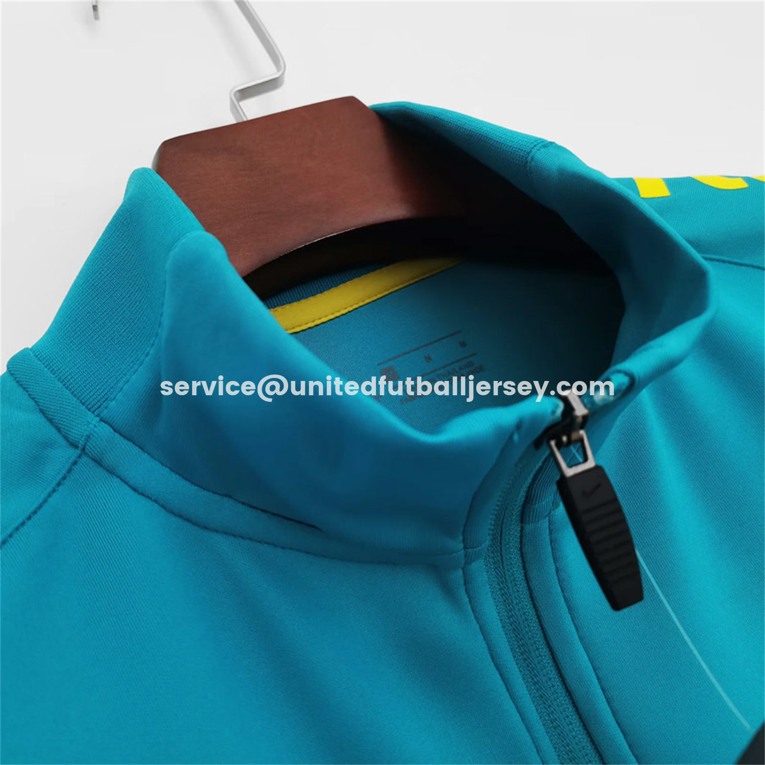 unitedfutballjersey-Retro Brazil 2022 Lake Blue Windbreaker
