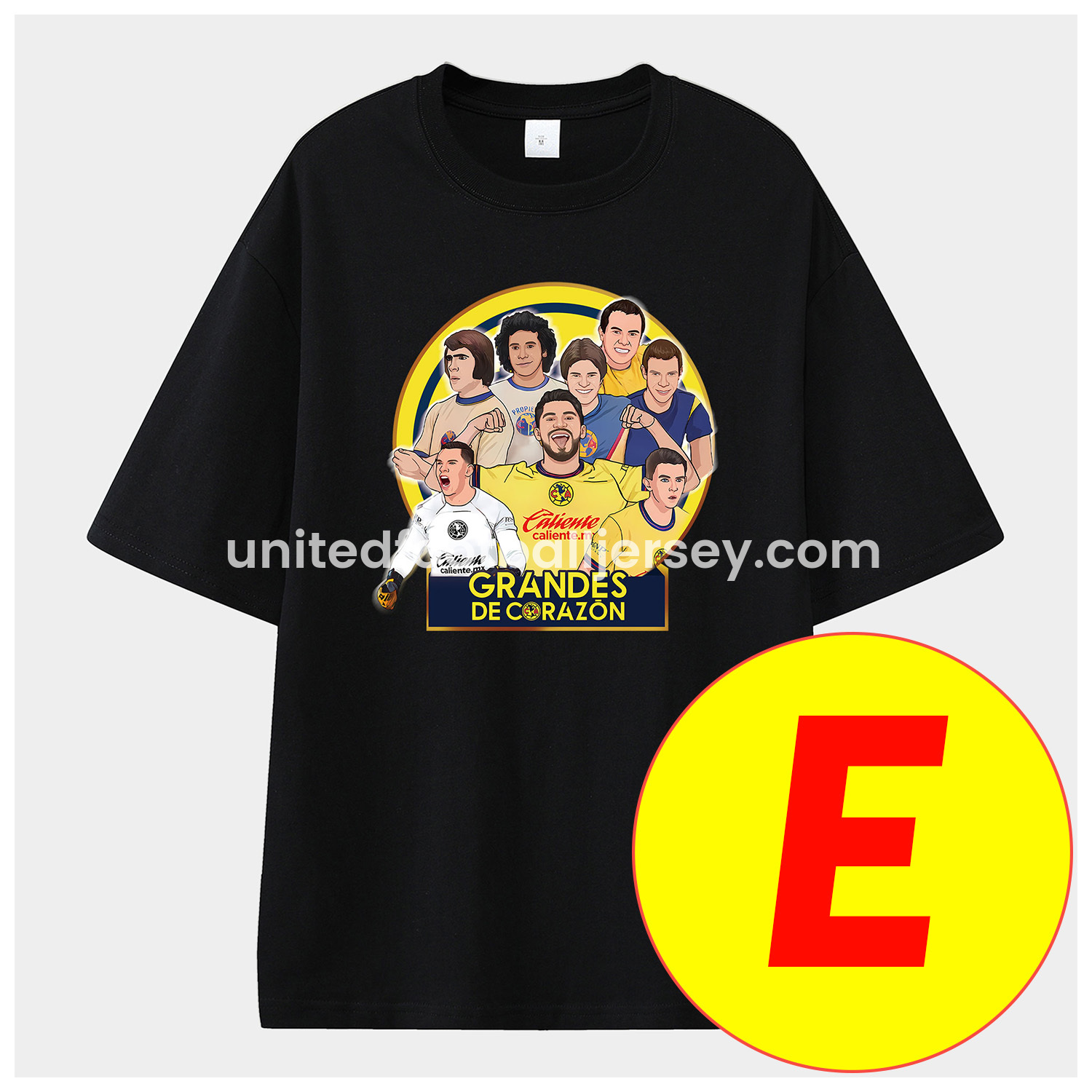 unitedfutballjersey-Club América Triple Championship Unisex Pure Cotton T-shirt