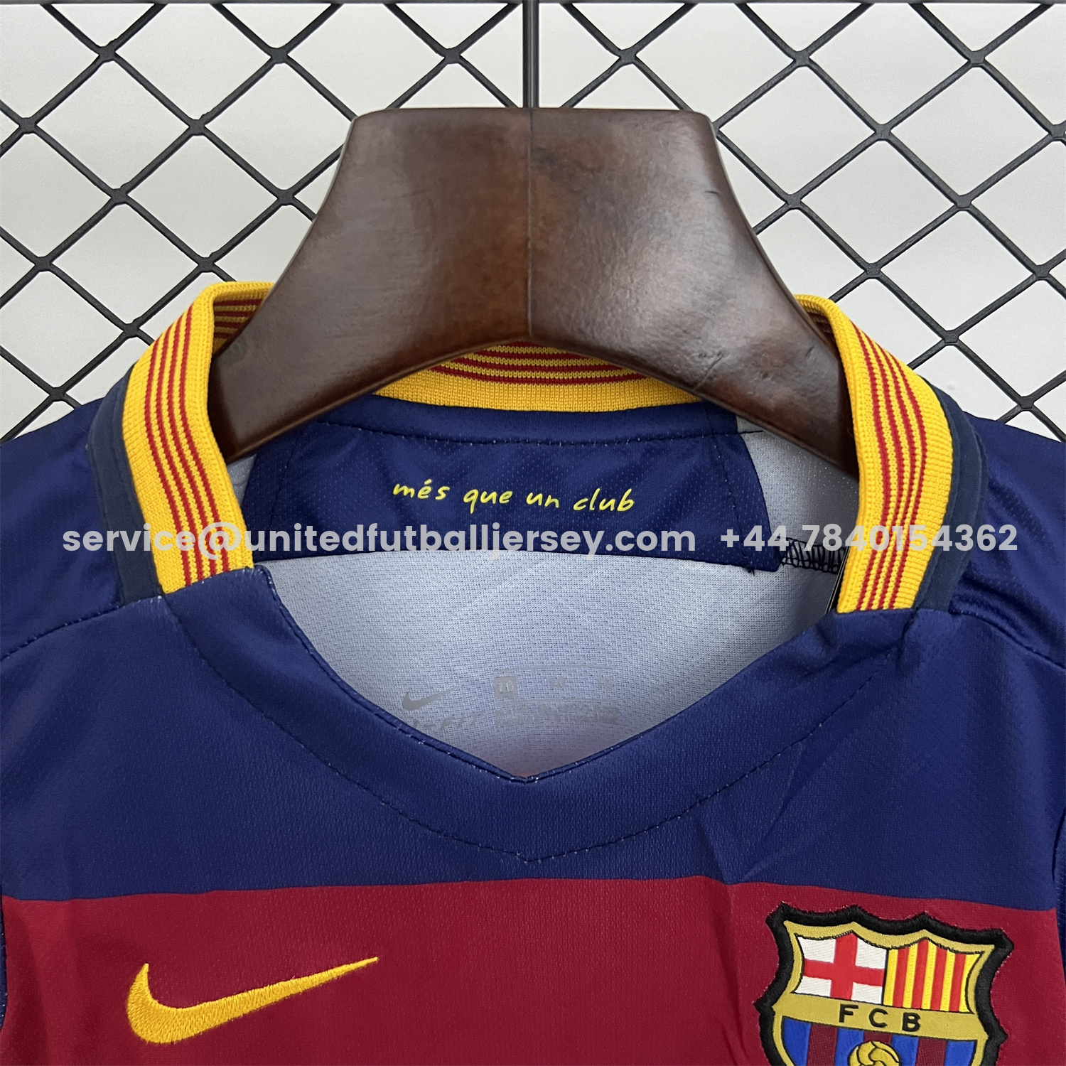 unitedfutballjersey-Retro Barcelona 2015-16 Home Kids Kit