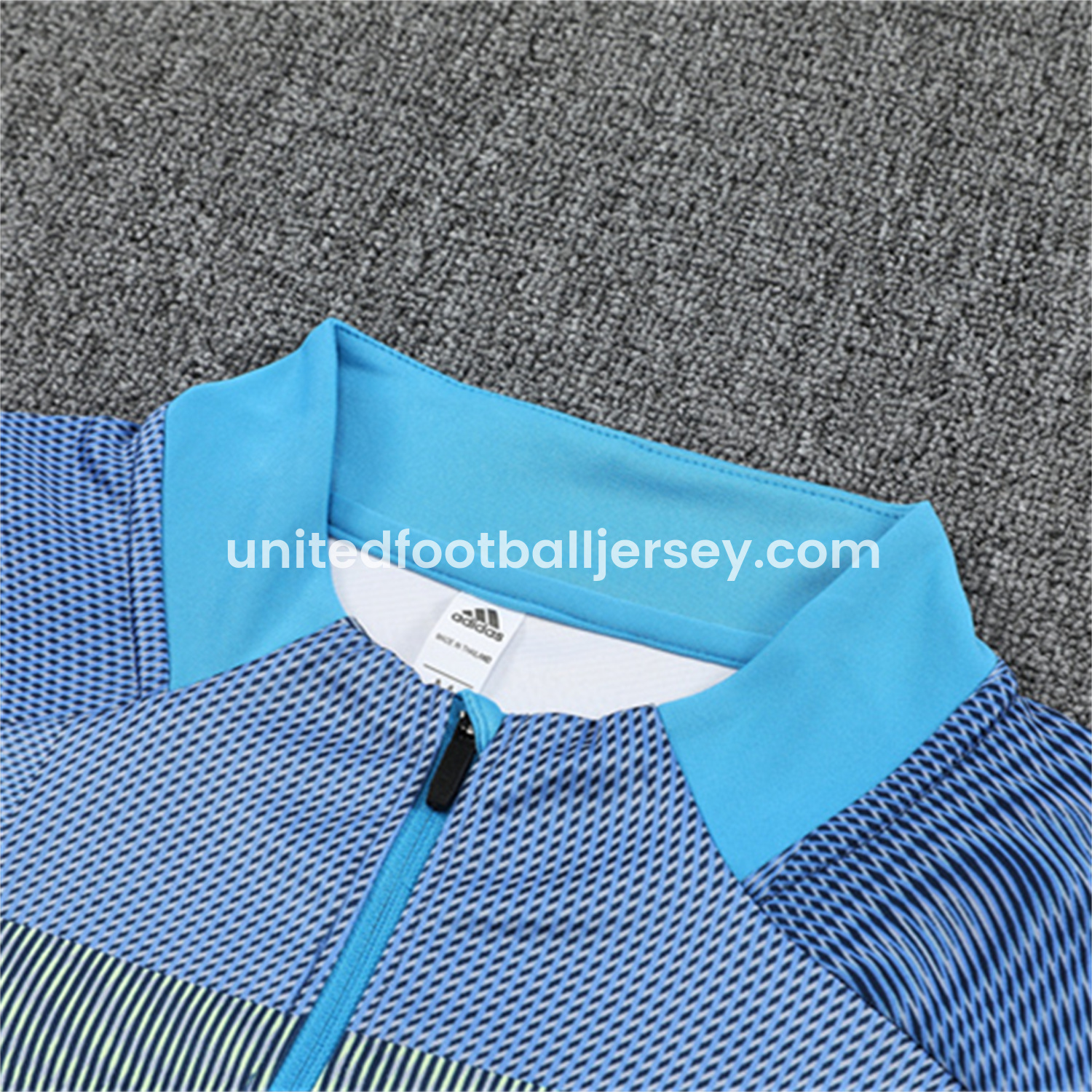 unitedfutballjersey-Real Madrid 25-26 Long Sleeves Training Set - Blue-Gray Camouflage Top & Blue Pants