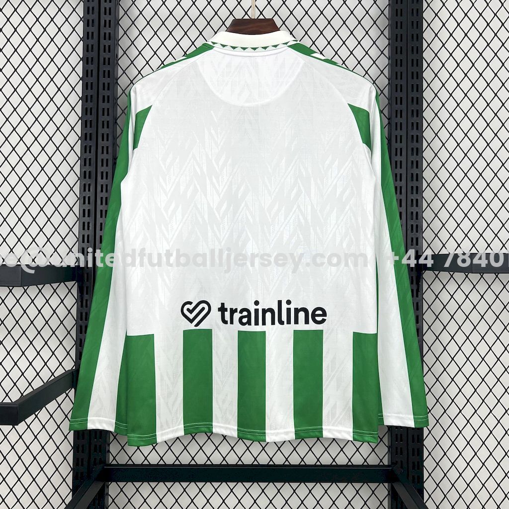 unitedfutballjersey-Real Betis 24-25 Home Unsponsored Long Sleeves Jersey - Fans Version