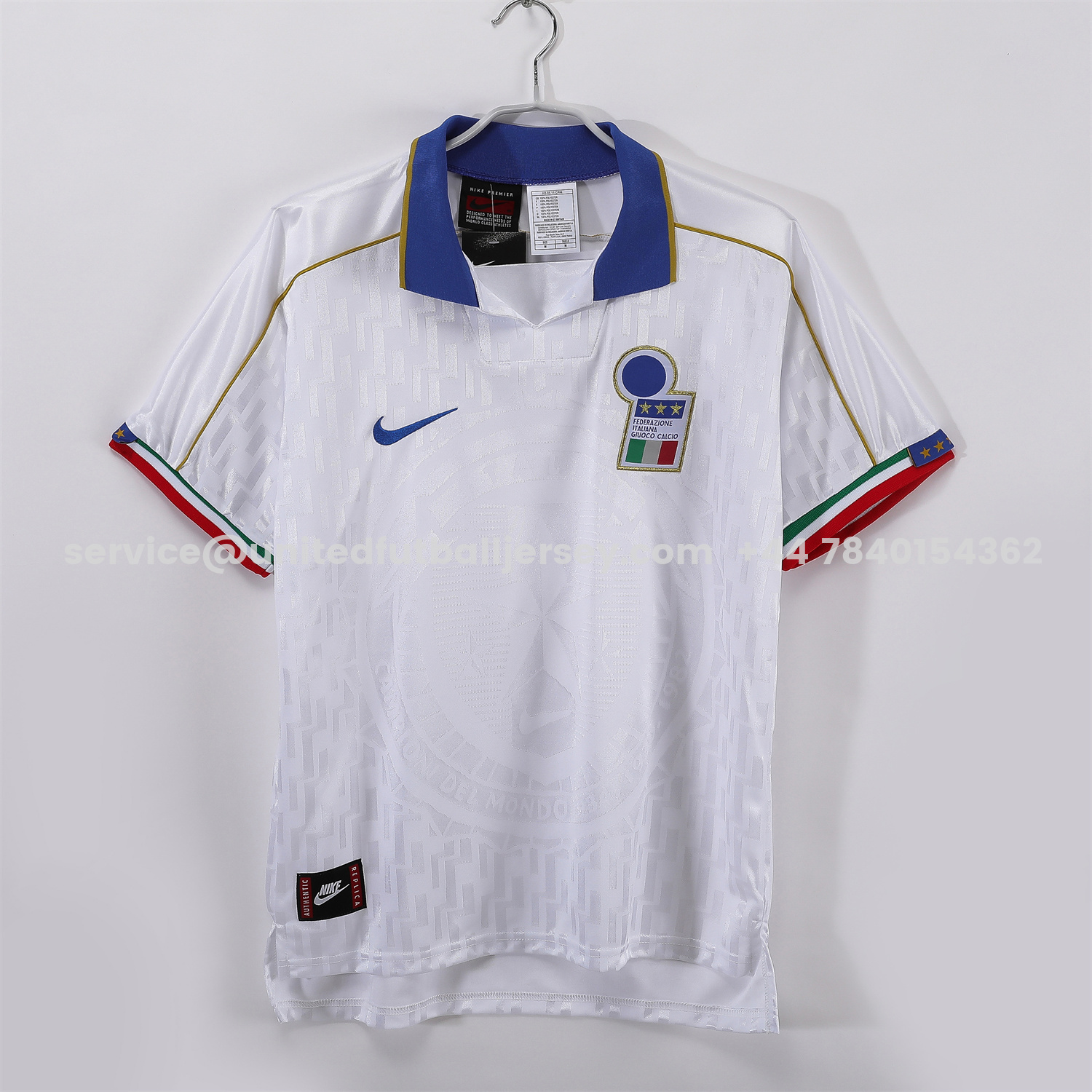 unitedfutballjersey-Retro Italy 1995 Away Jersey