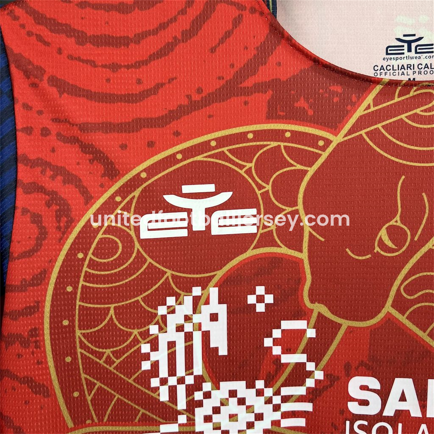 unitedfutballjersey-Cagliari Calcio 24-25 Year of the Snake Special Jersey - Fans Version