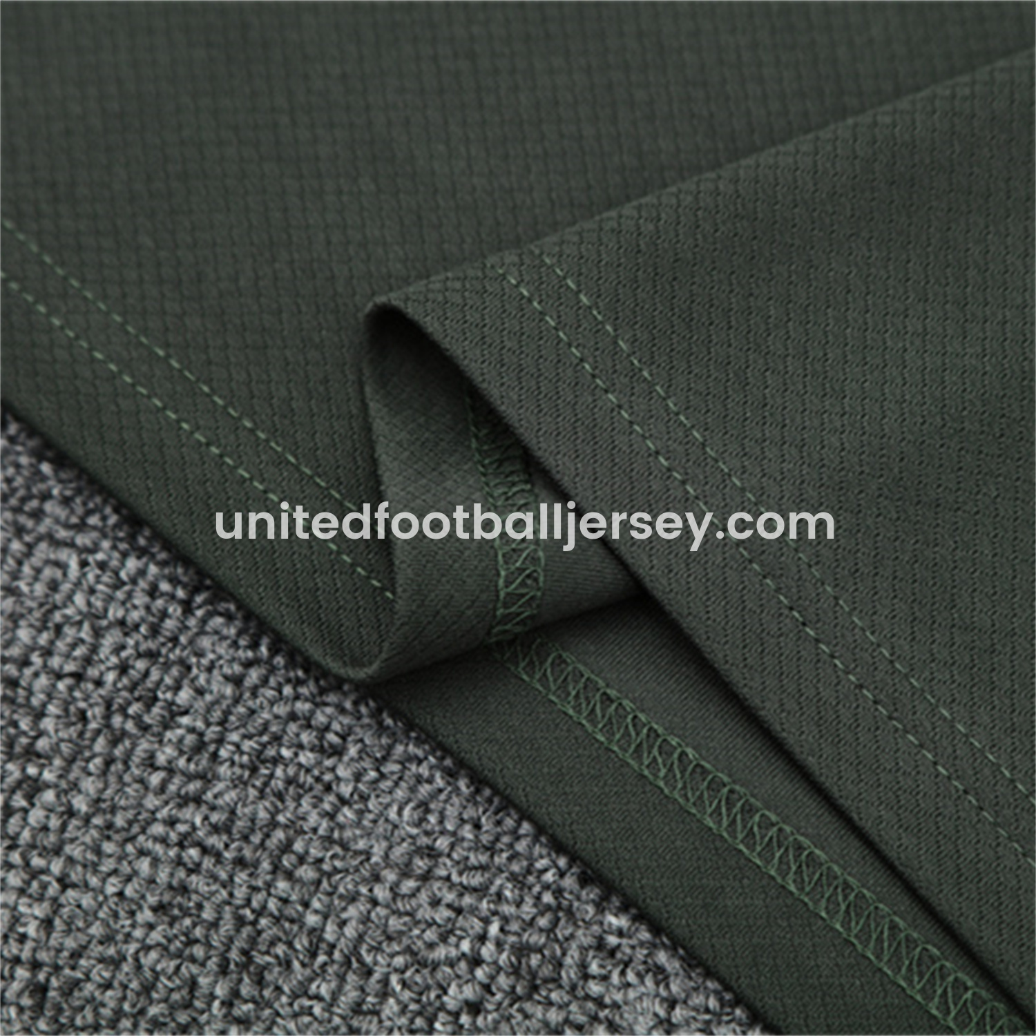 unitedfutballjersey-C.H.E.L.S.E.A 25-26 Short-Sleeve Training Set - Army Green Top & Army Green Shorts