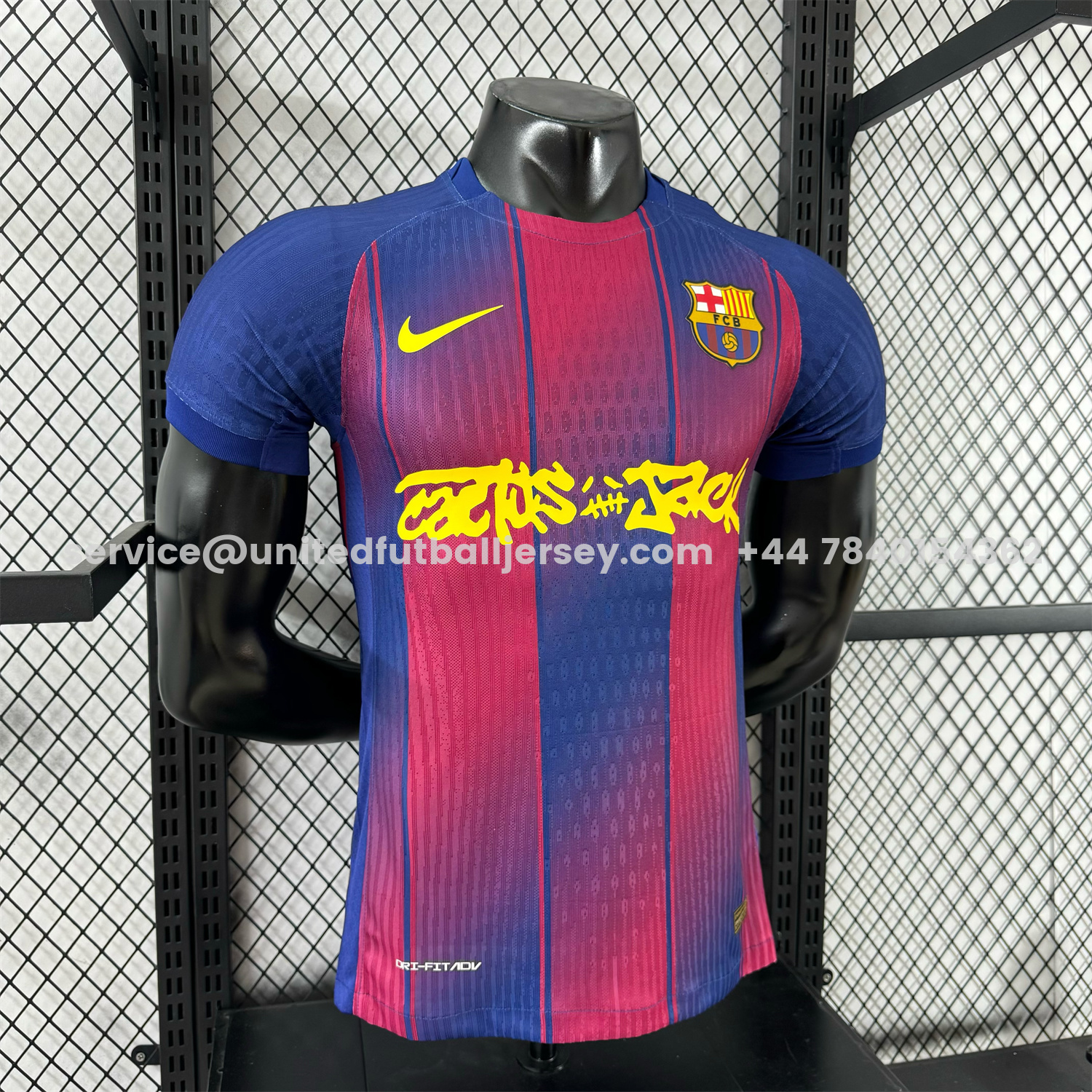 unitedfutballjersey-Barcelona x Travis Scott 25-26 Home Special Edition Jersey - Player Version