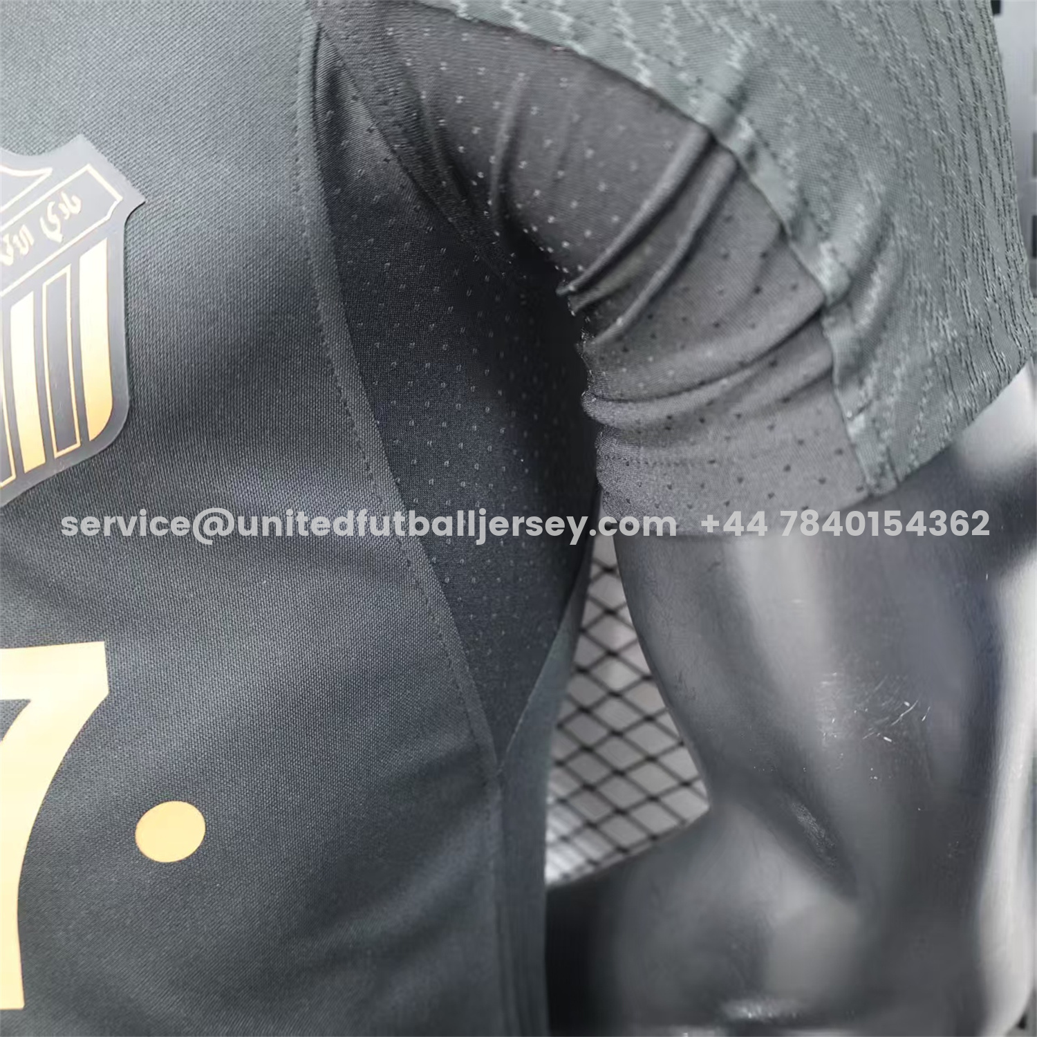unitedfutballjersey-Al Ittihad Jeddah United 25-26 Golden 1927 Anniversary Black Jersey - Player Version