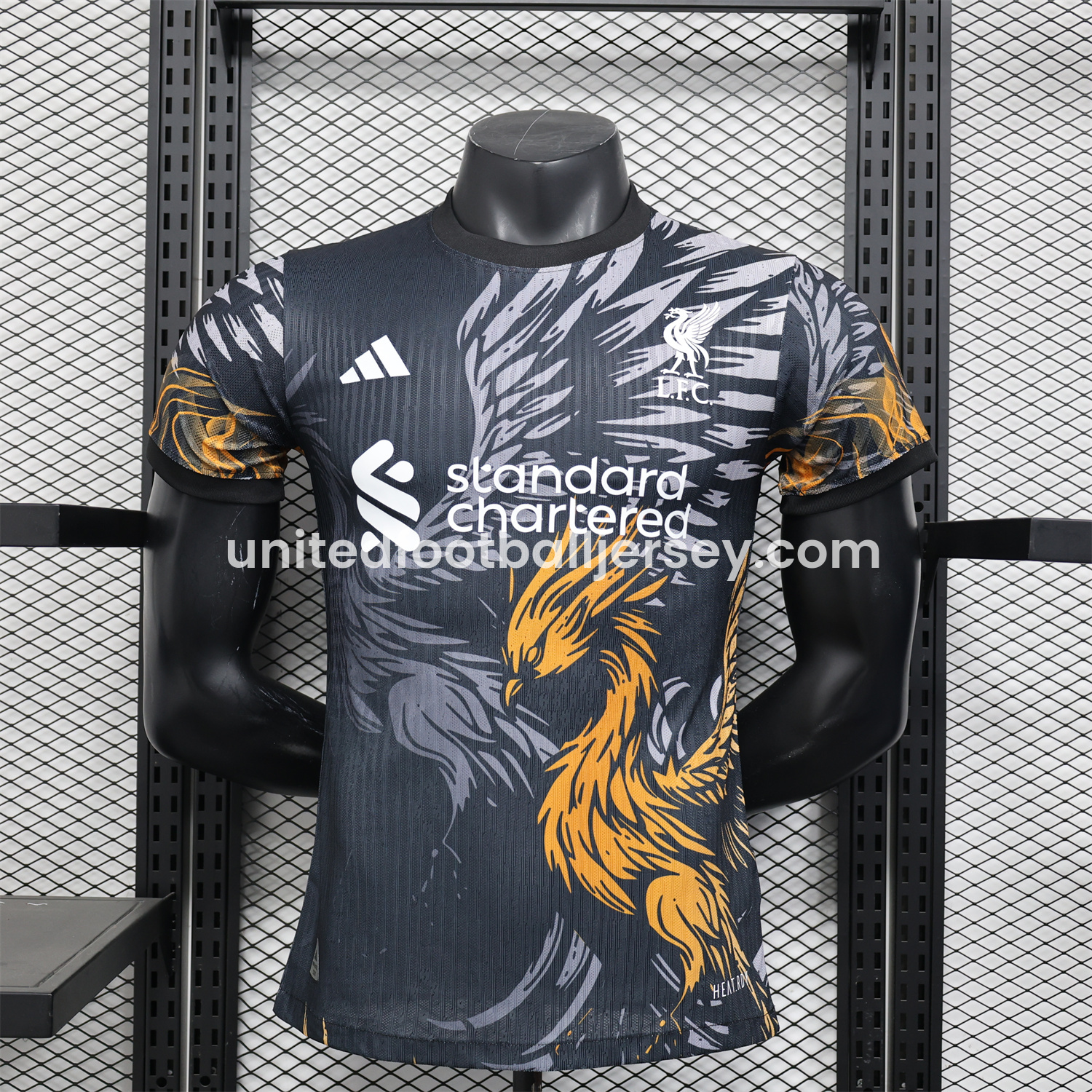 unitedfutballjersey-Liver.pool 25-26 Orange Liver.pool Bird Black Special Jersey - Player Version