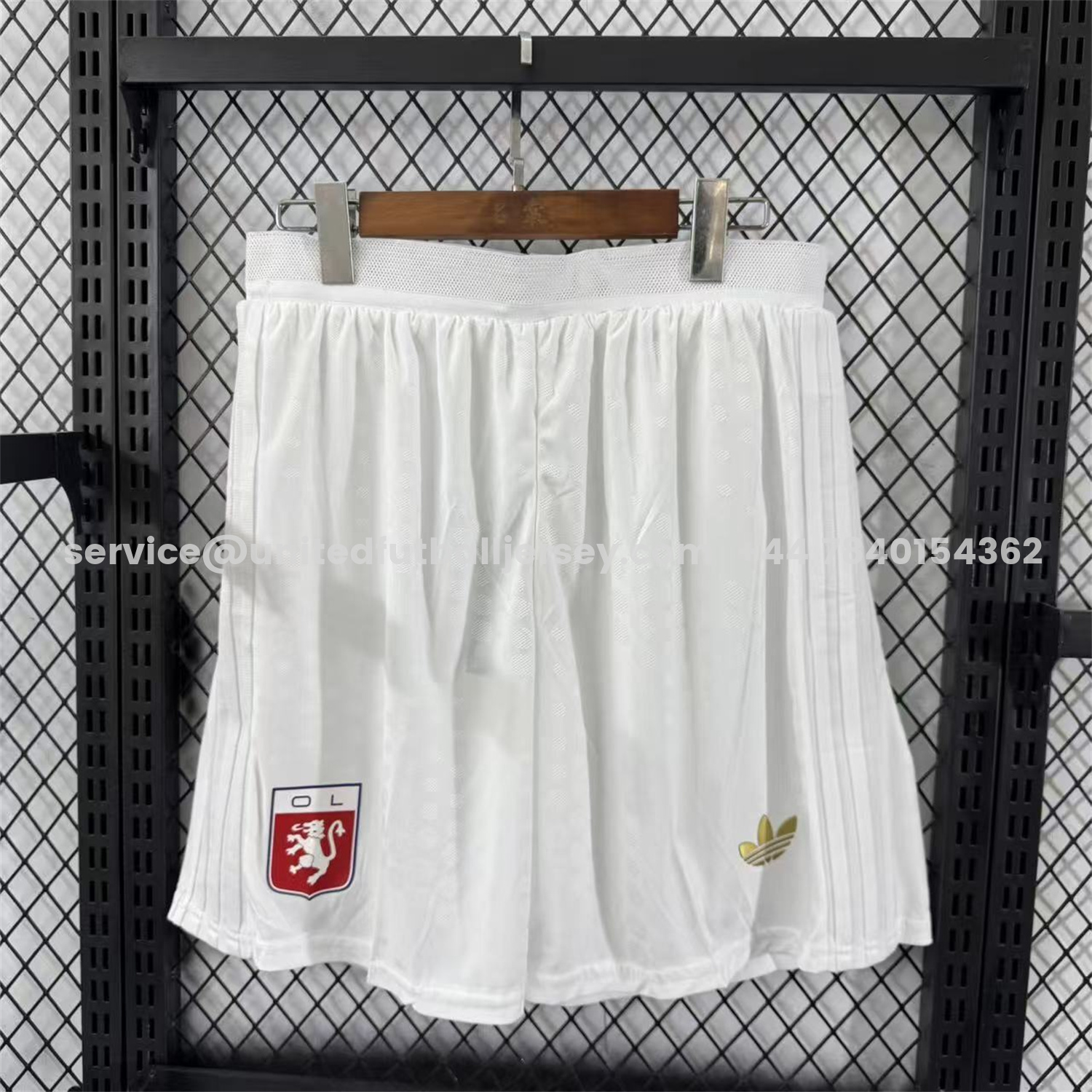 unitedfutballjersey-Lyon 25-26 Anniversary White Shorts - Player Version