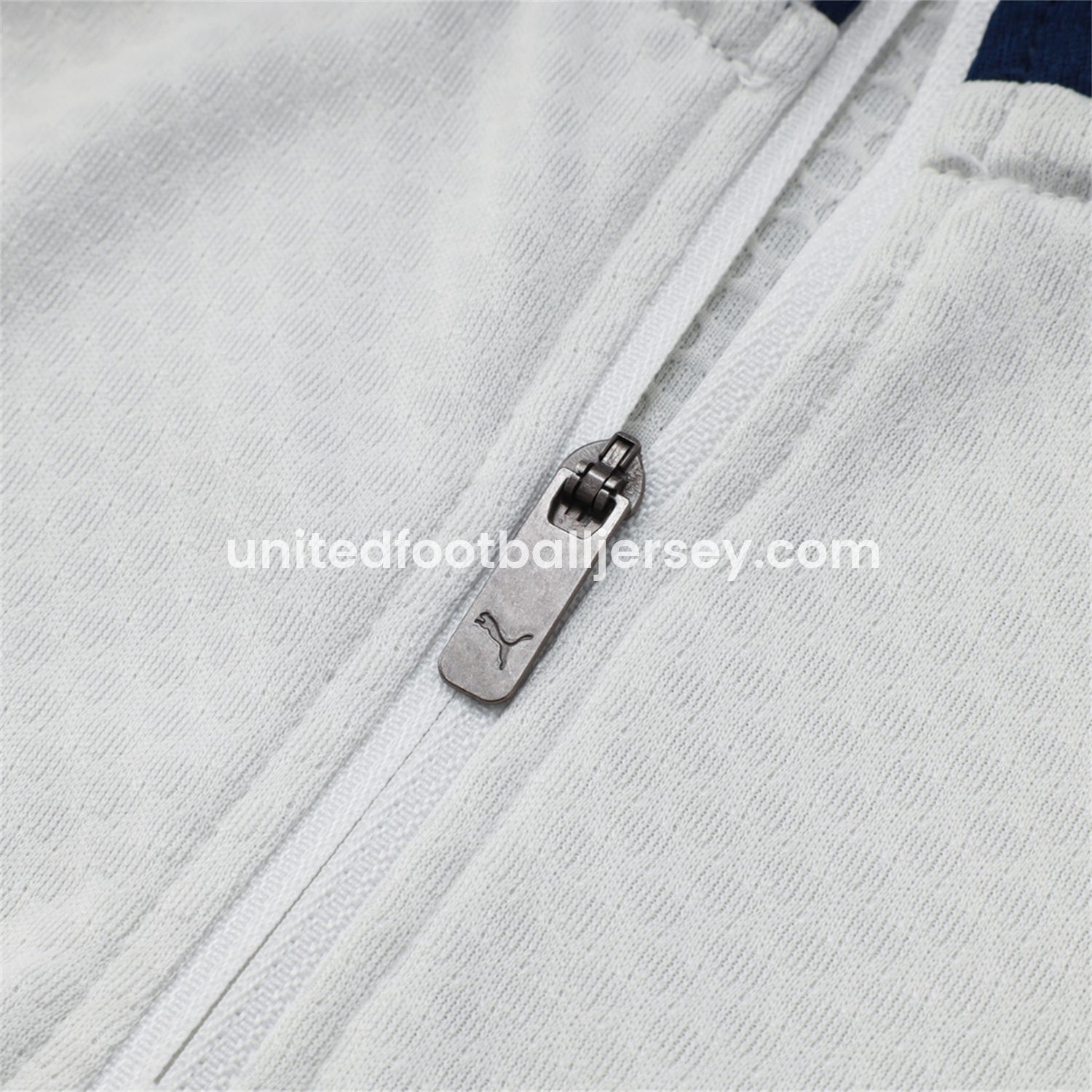 unitedfutballjersey-Portugal 25-26 Long Sleeve Training Set - Off White Top and Deep Blue Pants