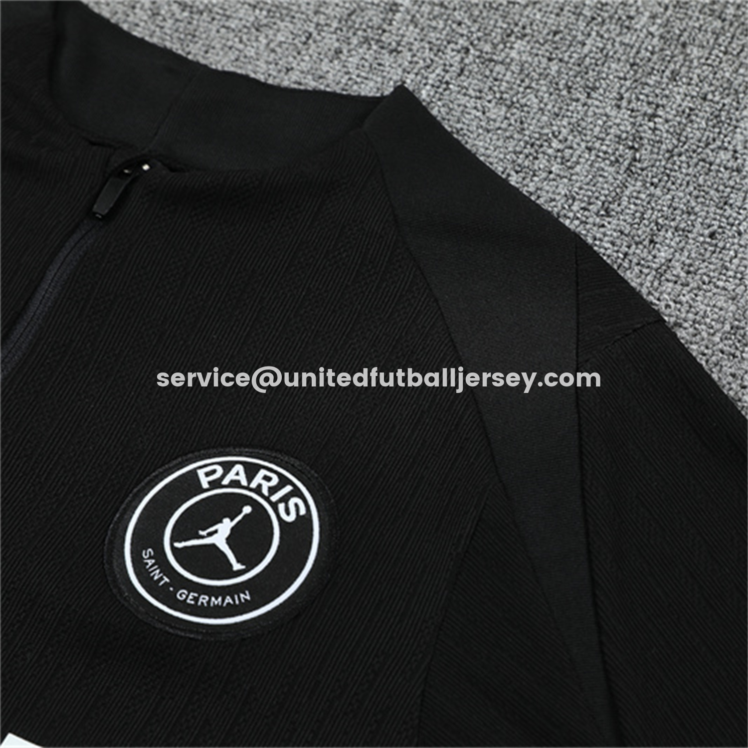 unitedfutballjersey-Paris Saint-Germain PSG 25-26 Jordan Long Sleeve Training Set - Pure Black Top & Pants