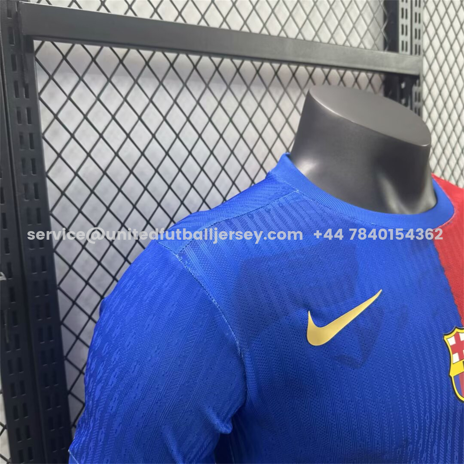 unitedfutballjersey-Barcelona x Travis Scott 25-26 Red & Blue Special Jersey - Player Version