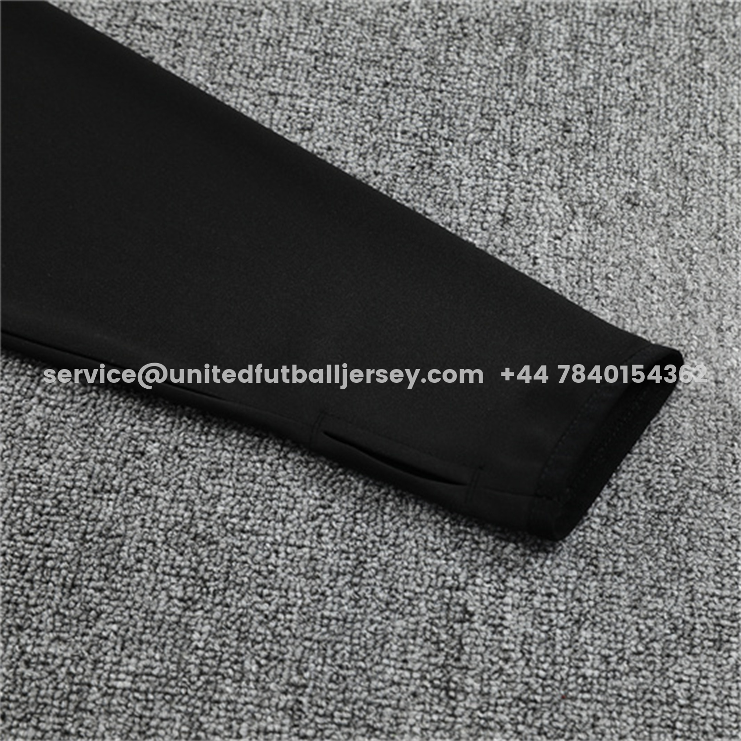 unitedfutballjersey-Germany 25-26 Long Sleeve Training Set - Black Top and Black Pants