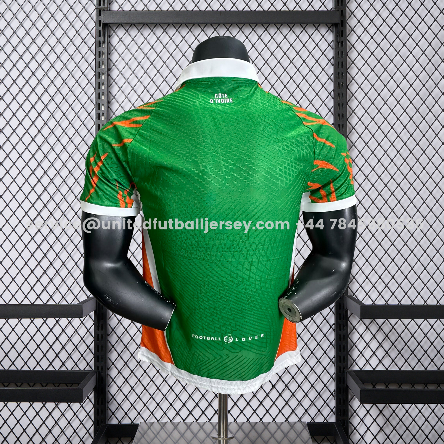 unitedfutballjersey-Ivory Coast 25-26 Elephant And Kid Green Jersey - Player Version
