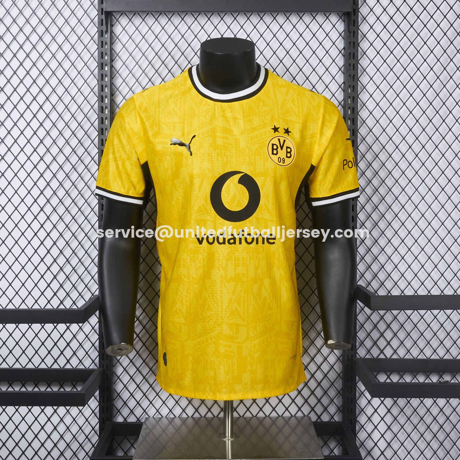 unitedfutballjersey-Dortmund 26-27 Home Jersey - Player Version