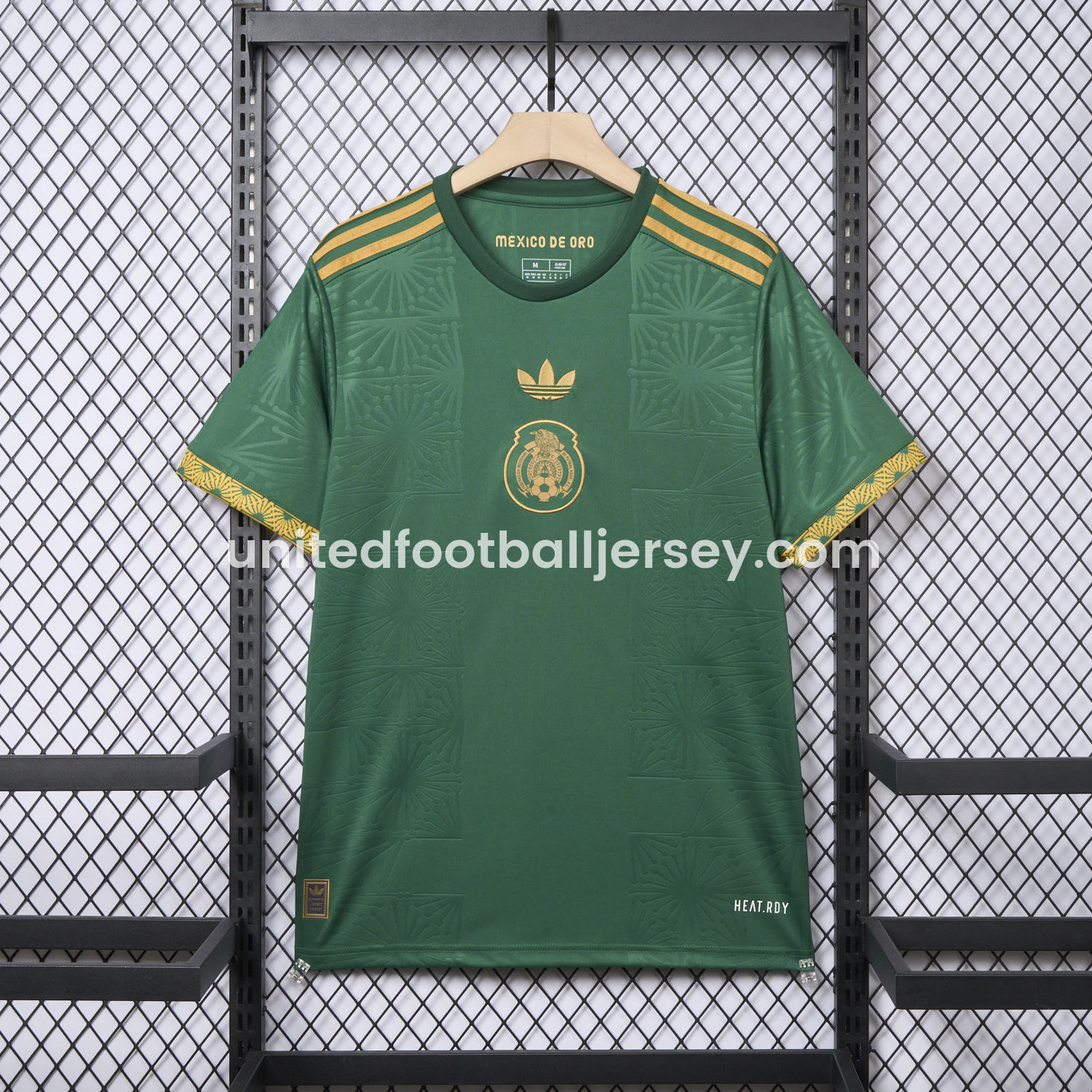 unitedfutballjersey-Mexico 2025 Gold Cup Green Special Edition Jersey - Fans Version