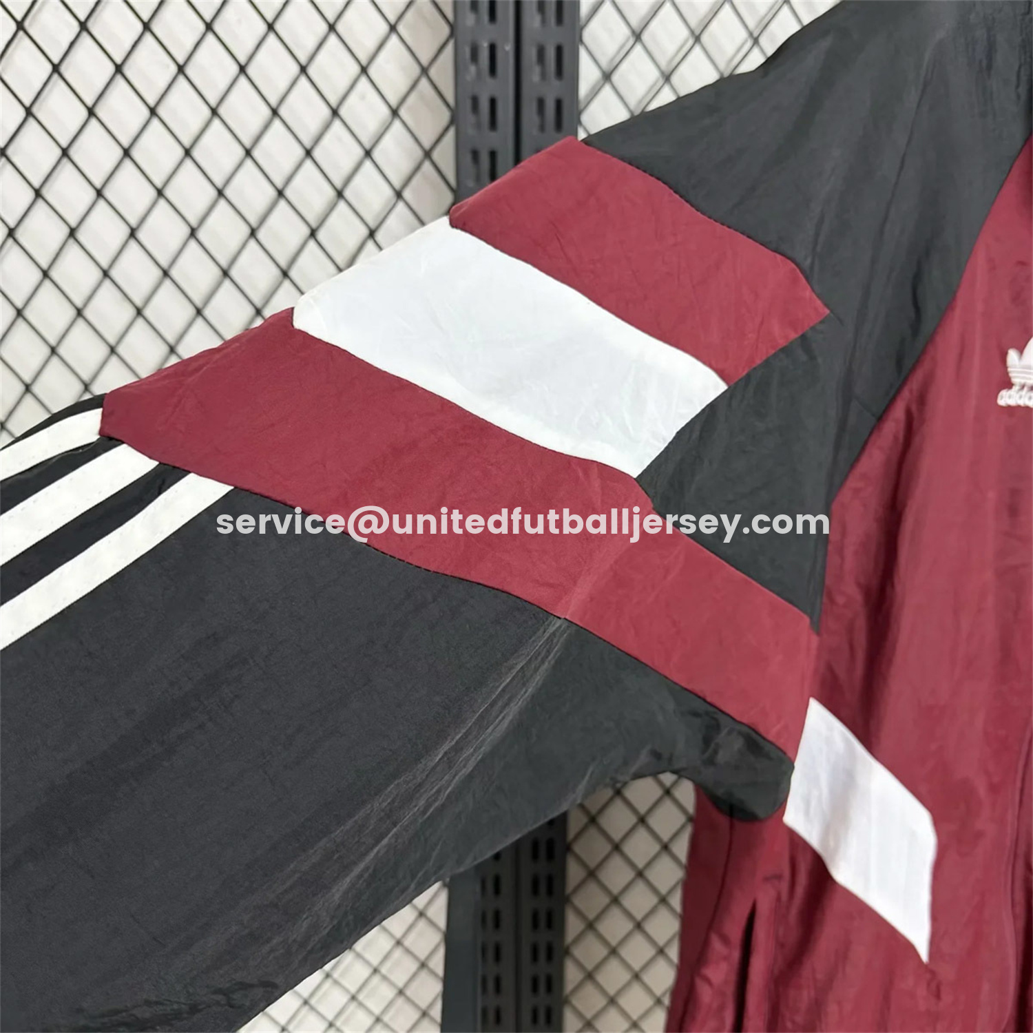 unitedfutballjersey-Ajax 25-26 Training Windbreaker Jacket - Wine Red