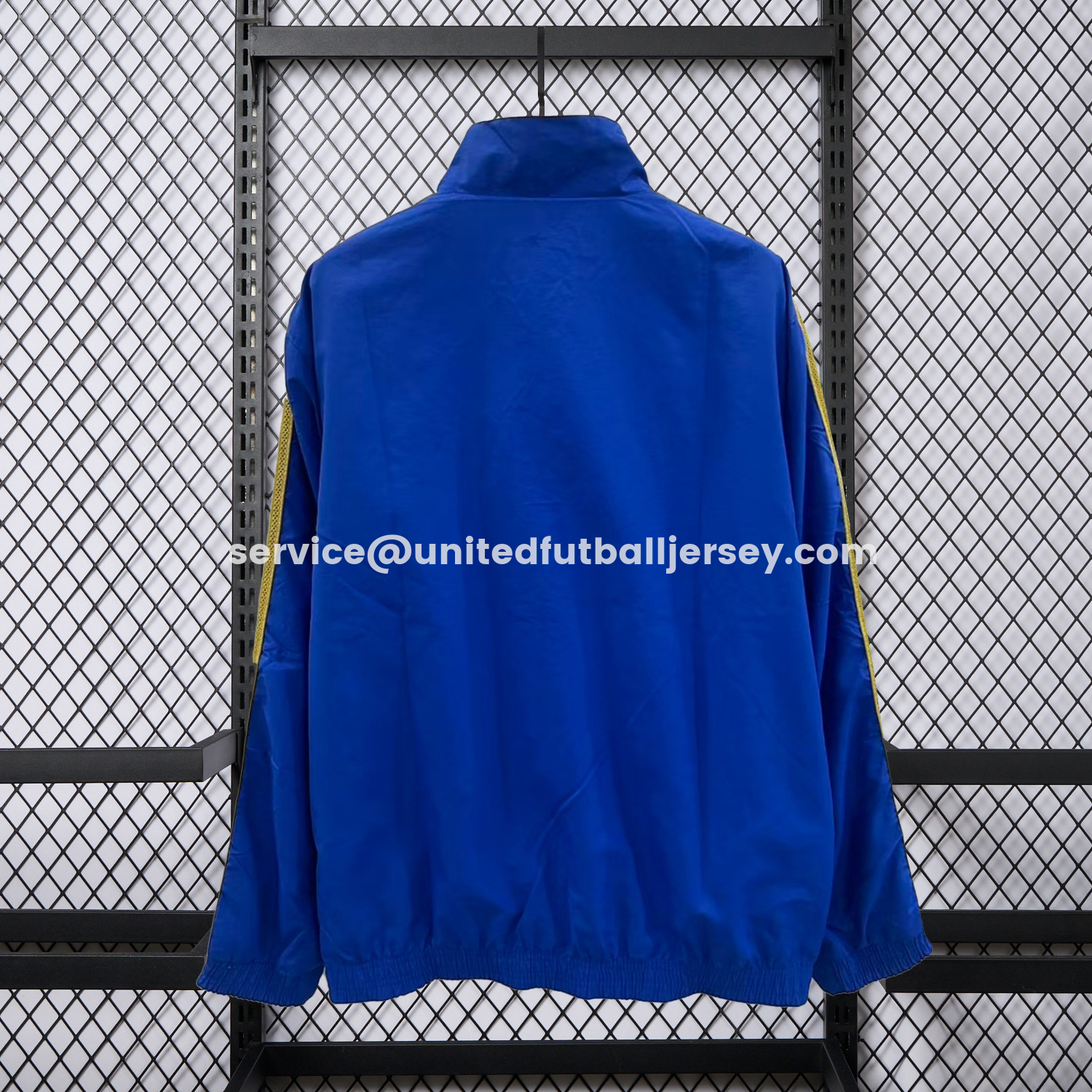 unitedfutballjersey-Real Madrid 25-26 Cultural Story Chinese Lucky Double Sided Windbreaker Jacket - Blue