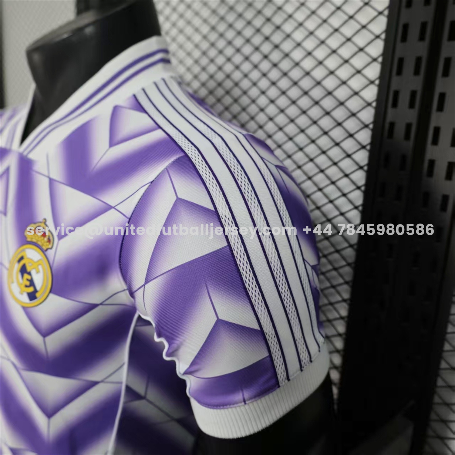 unitedfutballjersey-Real Madrid 25-26 Refracted Purple Light White Special Jersey - Player Version