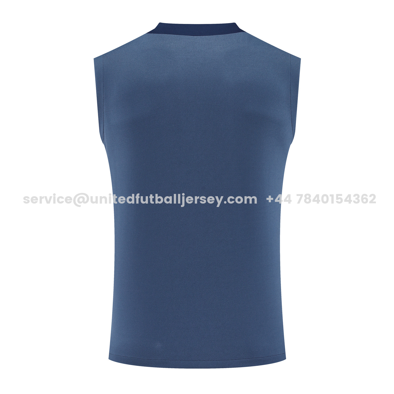 unitedfutballjersey-Paris Saint-Germain PSG 25-26 Vest Training Set - Deep Blue Vest & Deep Blue Shorts