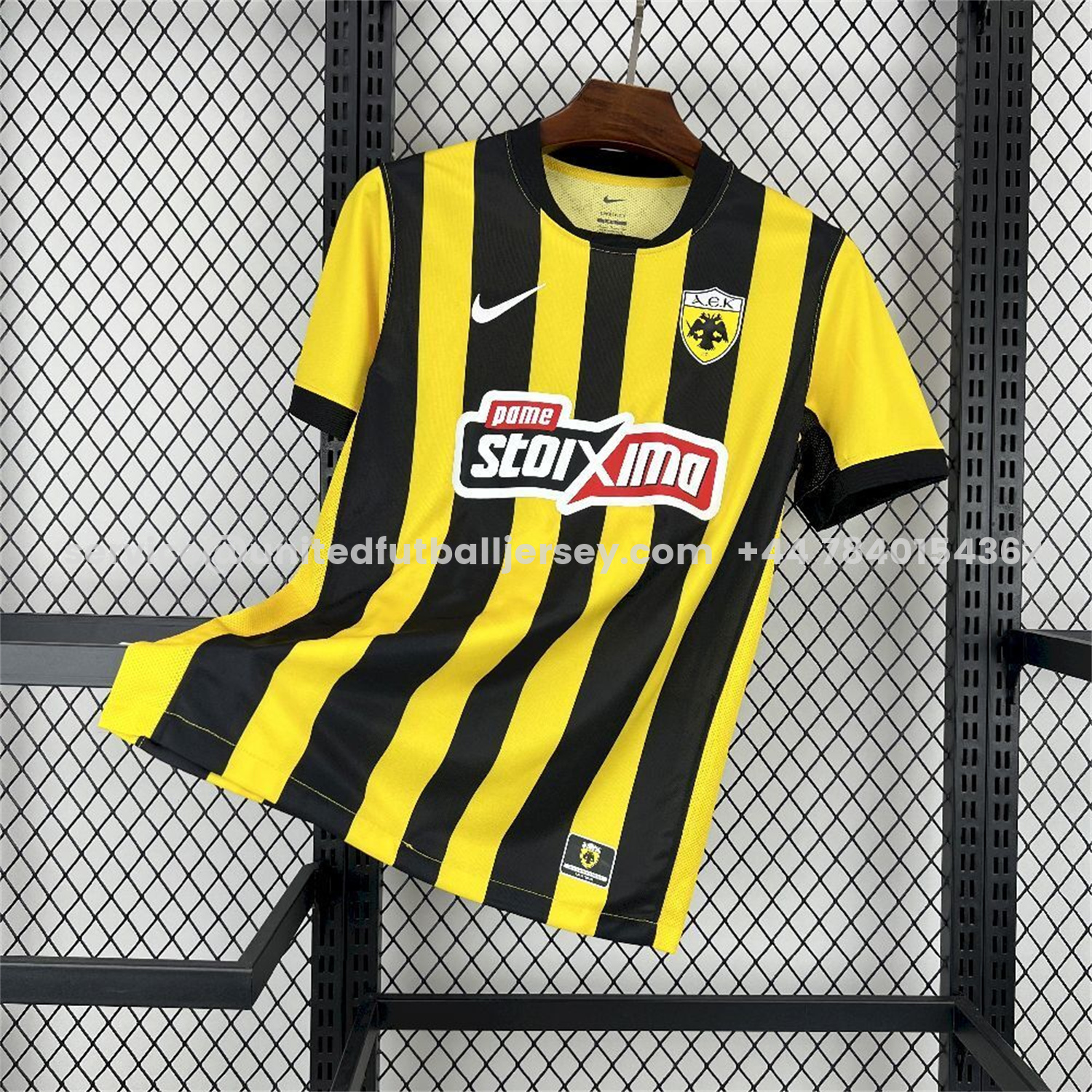unitedfutballjersey-AEK Athens 25-26 Home Yellow Jersey - Fans Version