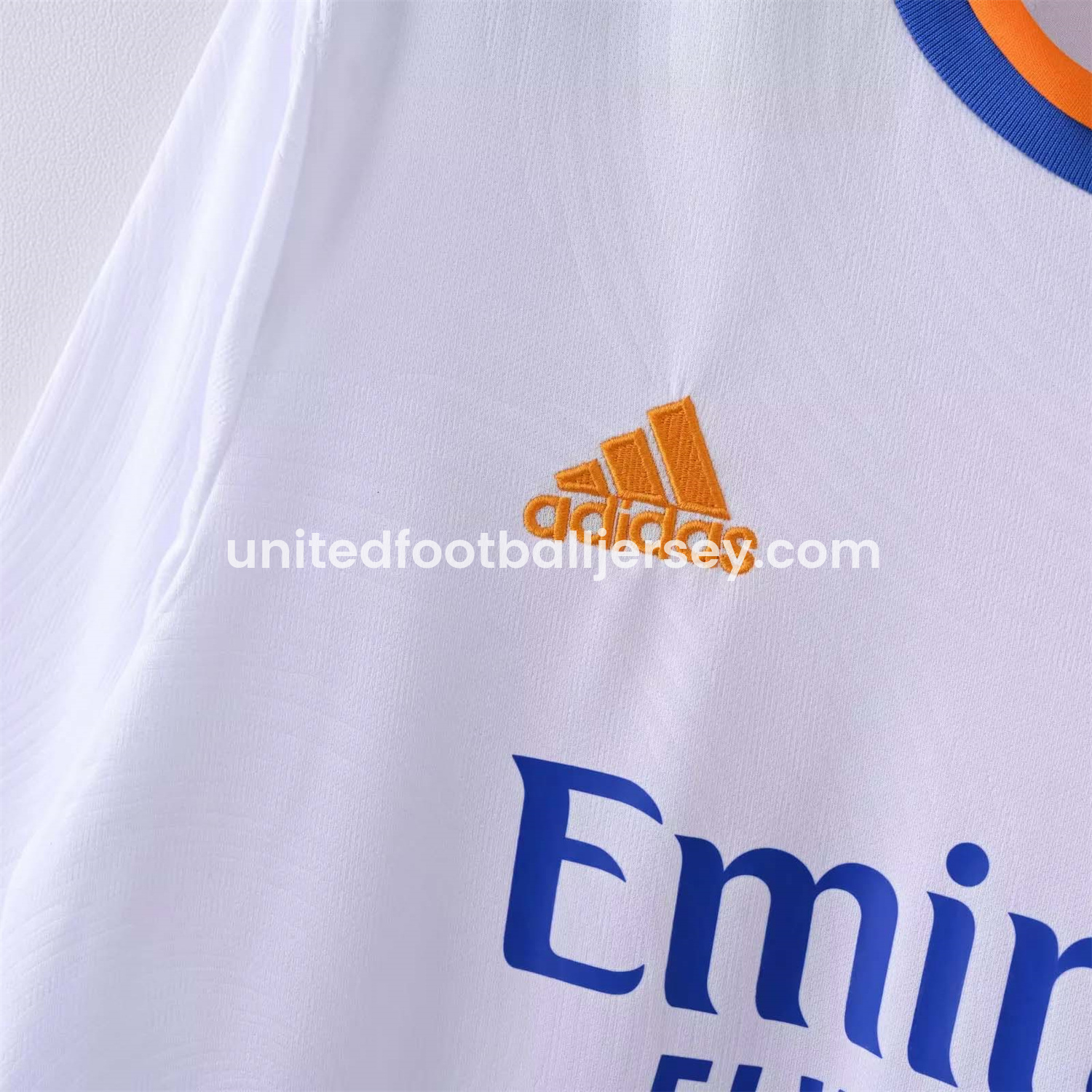 unitedfutballjersey-Retro Real Madrid 21-22 Home Long Sleeve Jersey