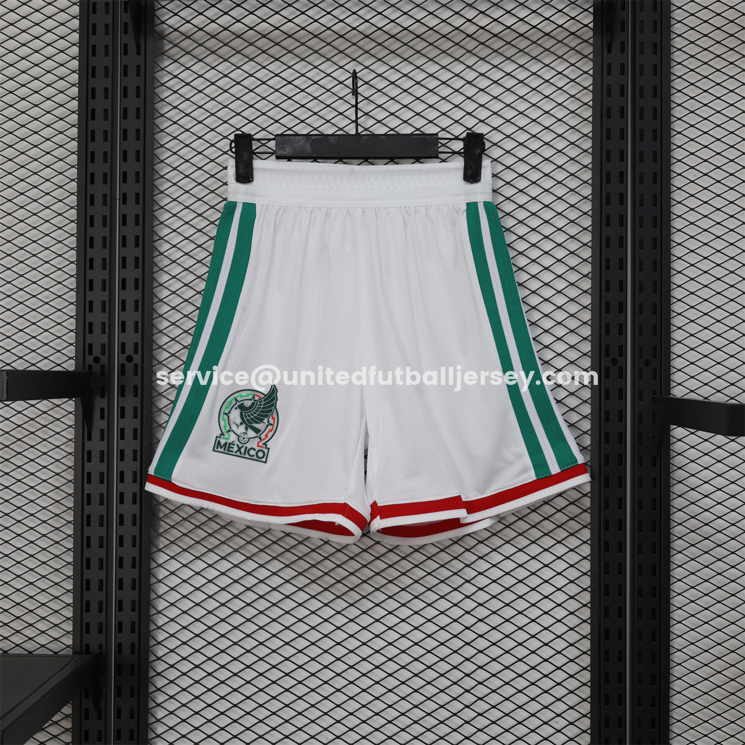 unitedfutballjersey-Mexico 2026 White Shorts - Player Version