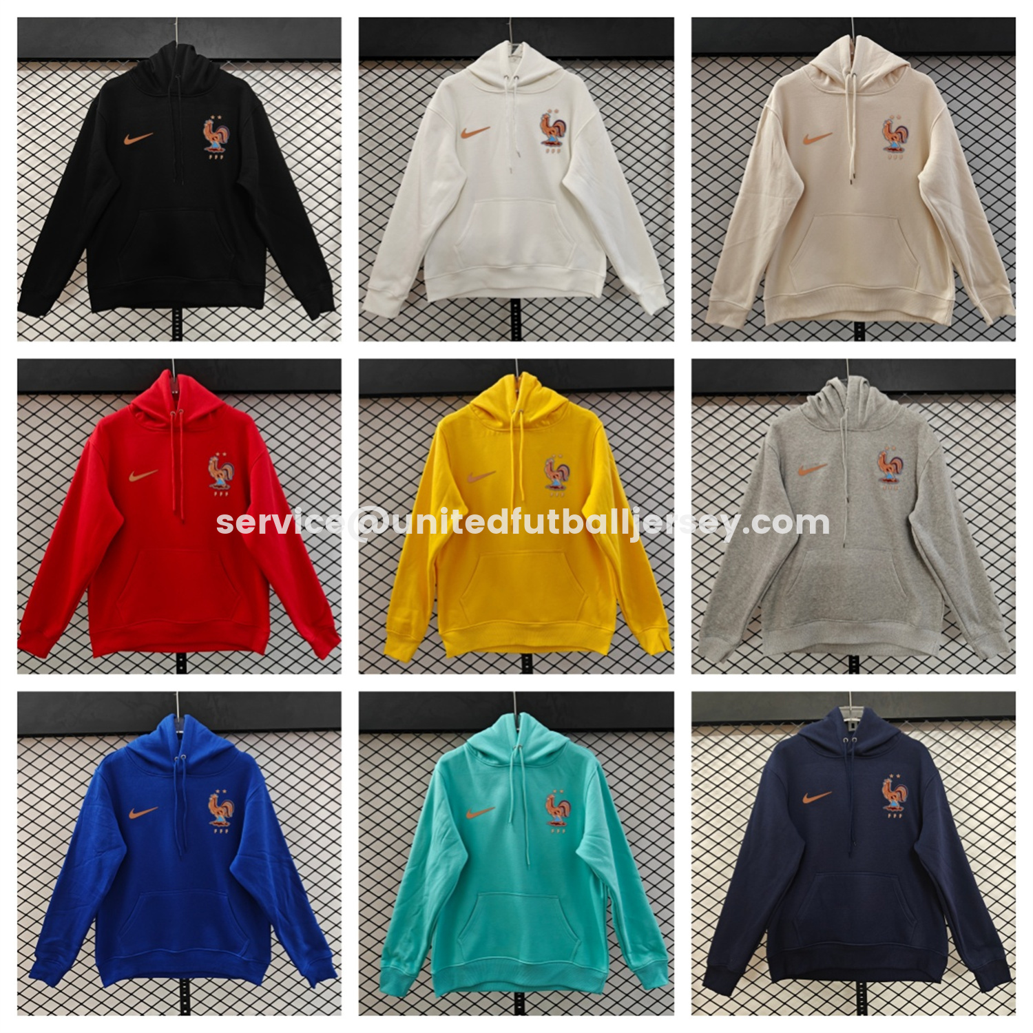 unitedfutballjersey-France 2026 Home Unisex Pullover Hoodie