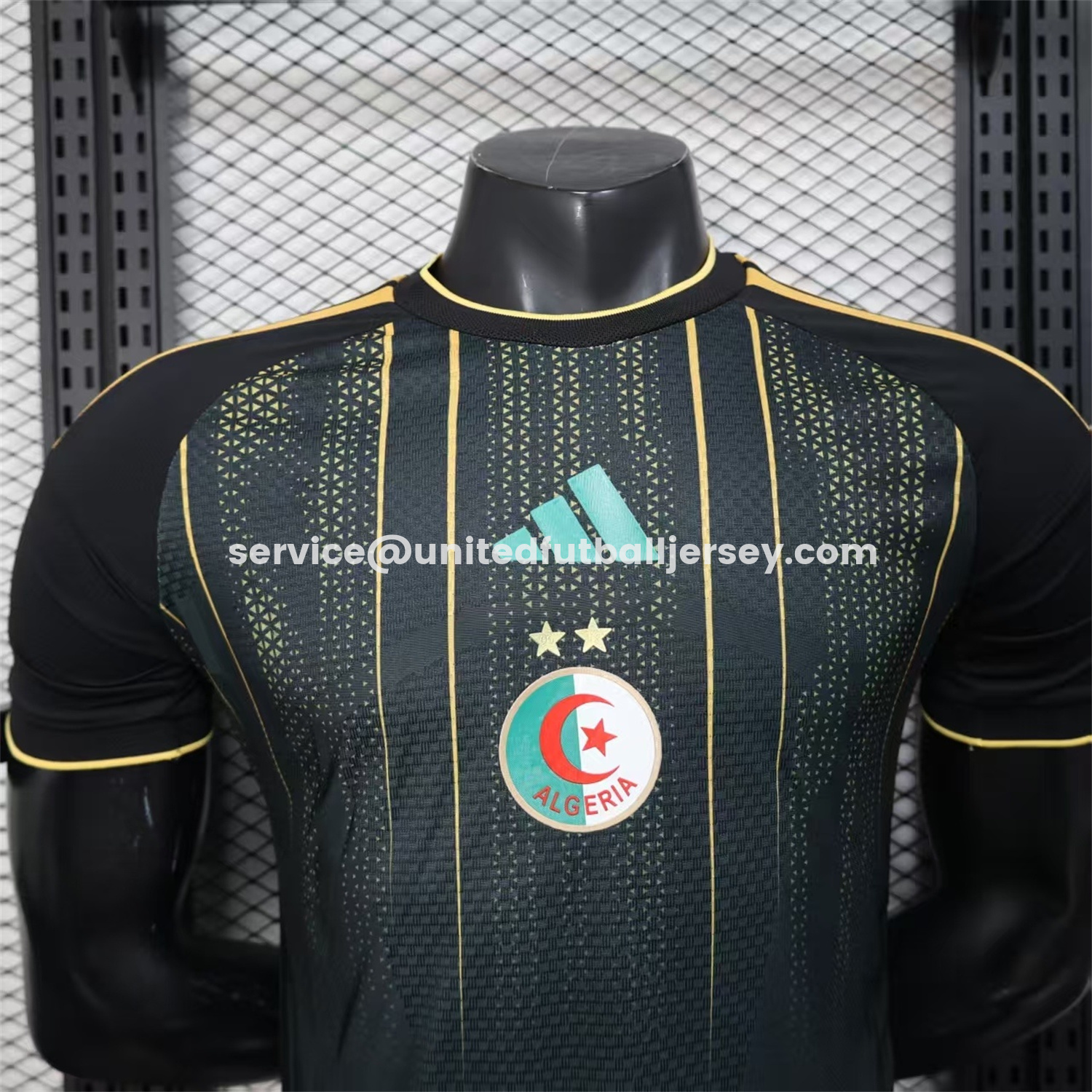 unitedfutballjersey-Algeria 2026 Black And Gold Special Jersey - Player Version