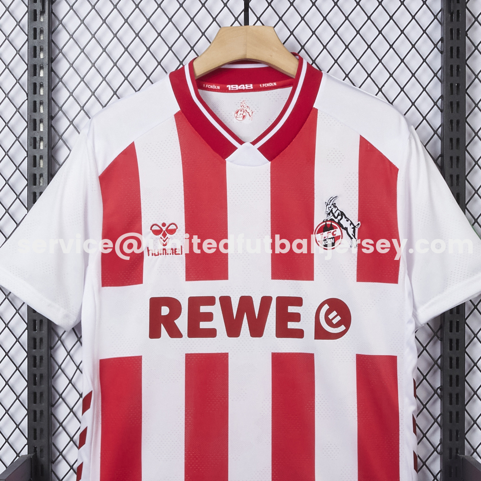 unitedfutballjersey-Köln 25-26 Home Jersey - Fans Version
