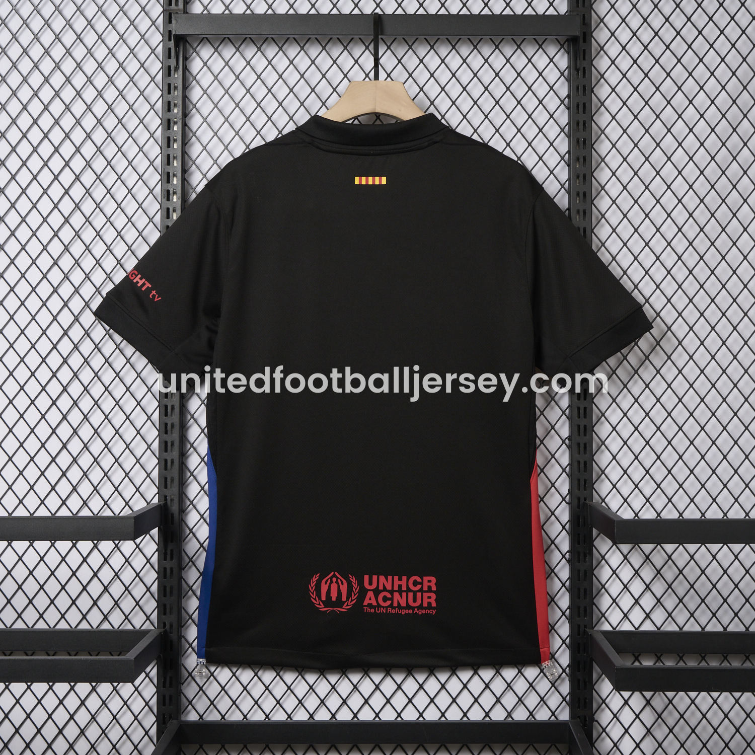 unitedfutballjersey-Barcelona x Travis Scott 24-25 Away Pure Black Jersey - Fans Version