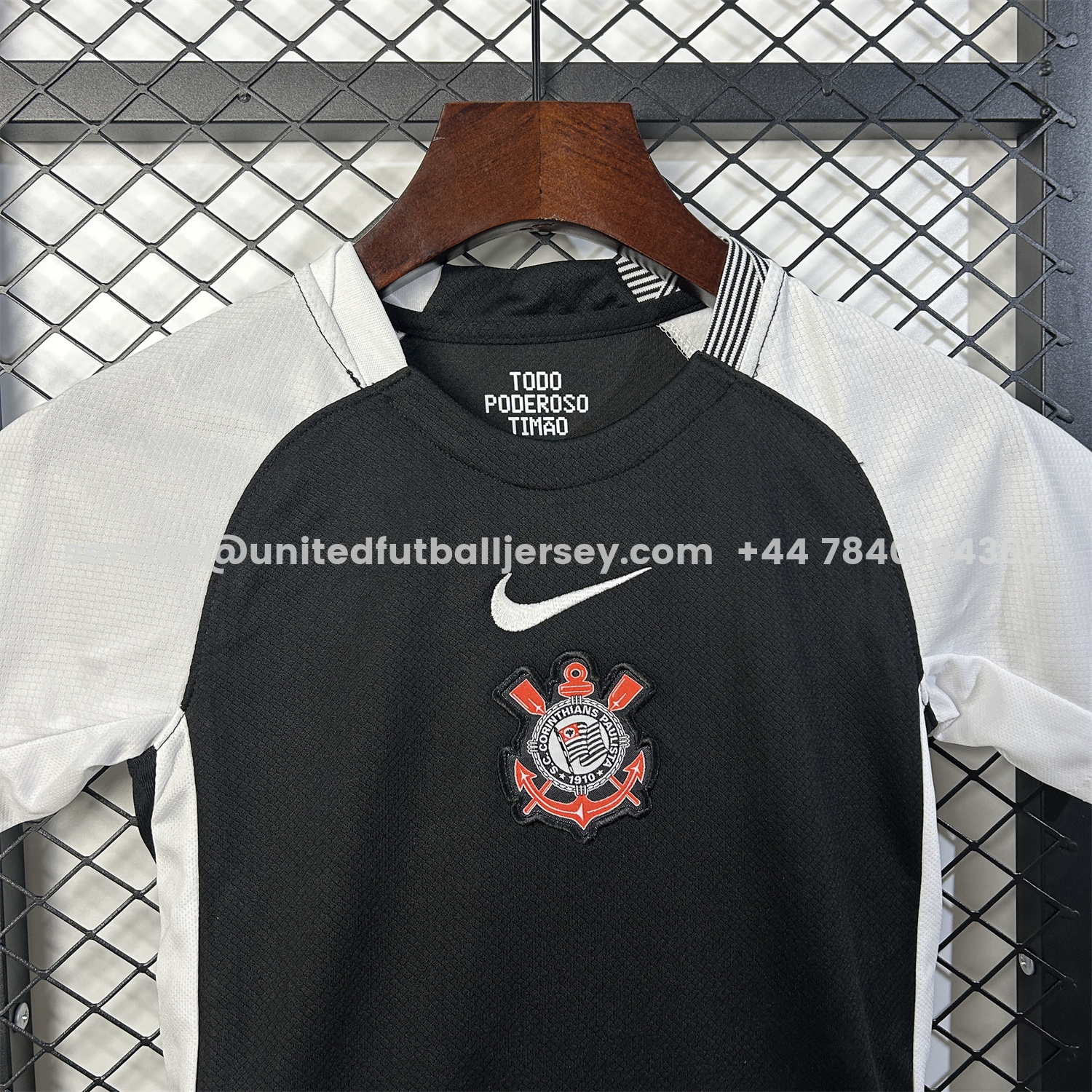 unitedfutballjersey-Corinthians 25-26 Home Kids Kit