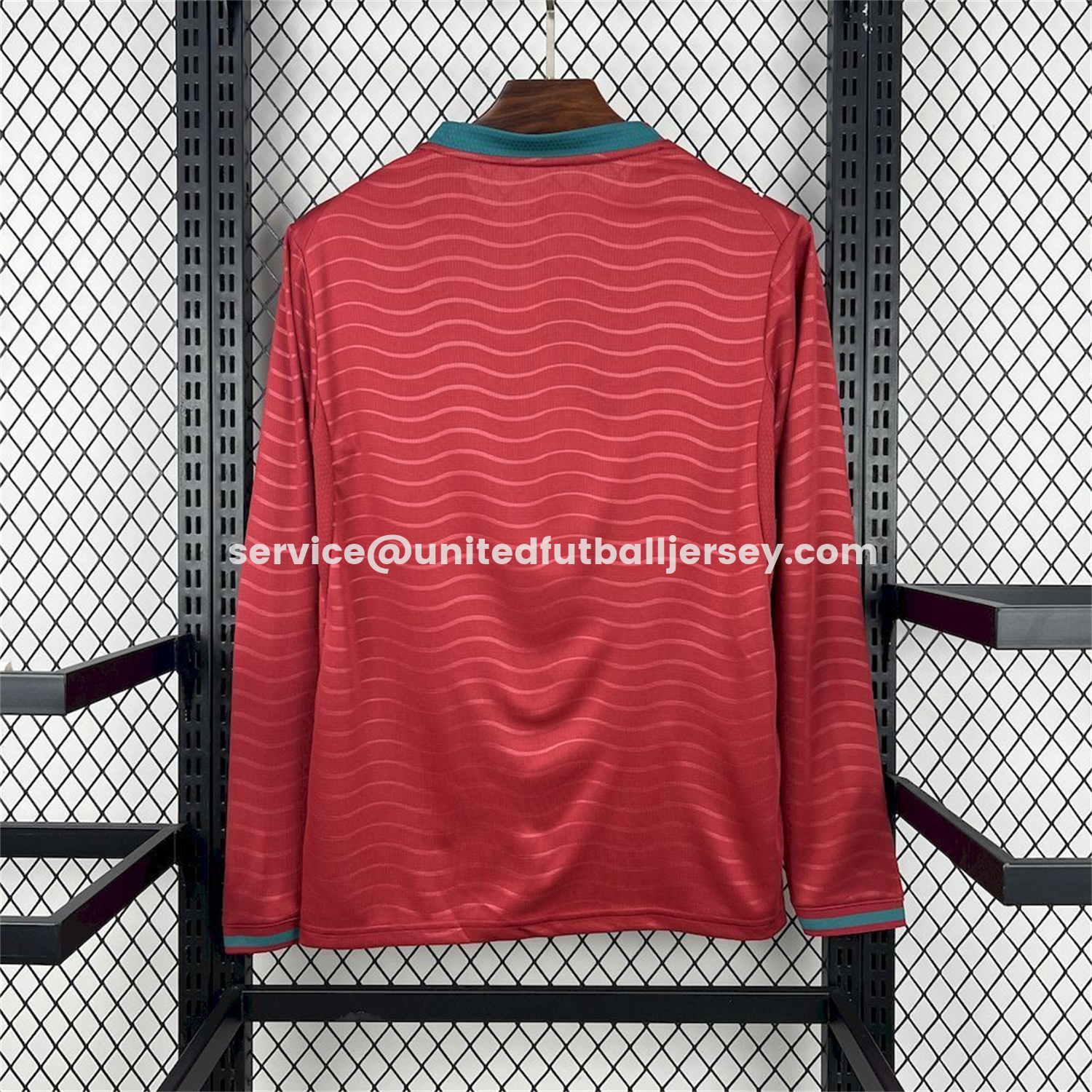 unitedfutballjersey-Portugal 2026 Home Long Sleeves Jersey - Fans Version