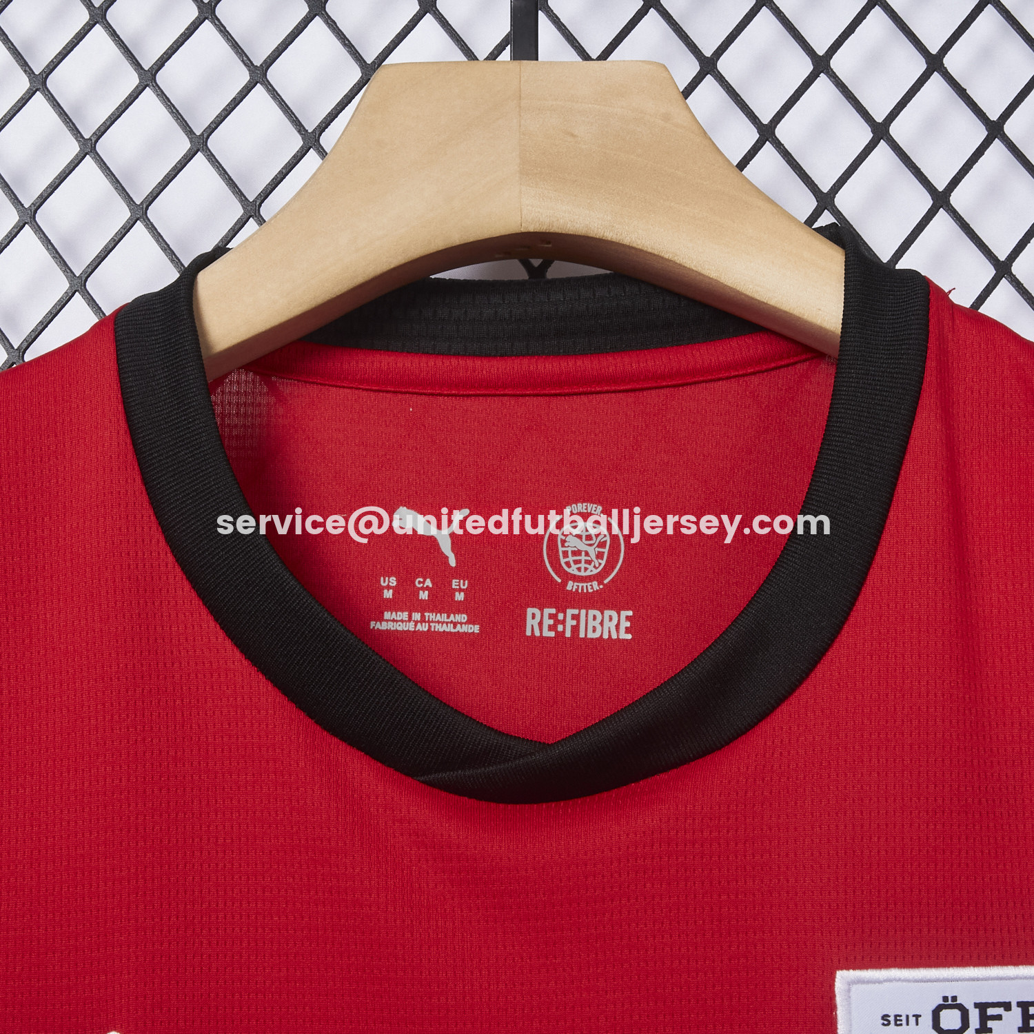 unitedfutballjersey-Austria 2026 Home Red Jersey - Fans Version