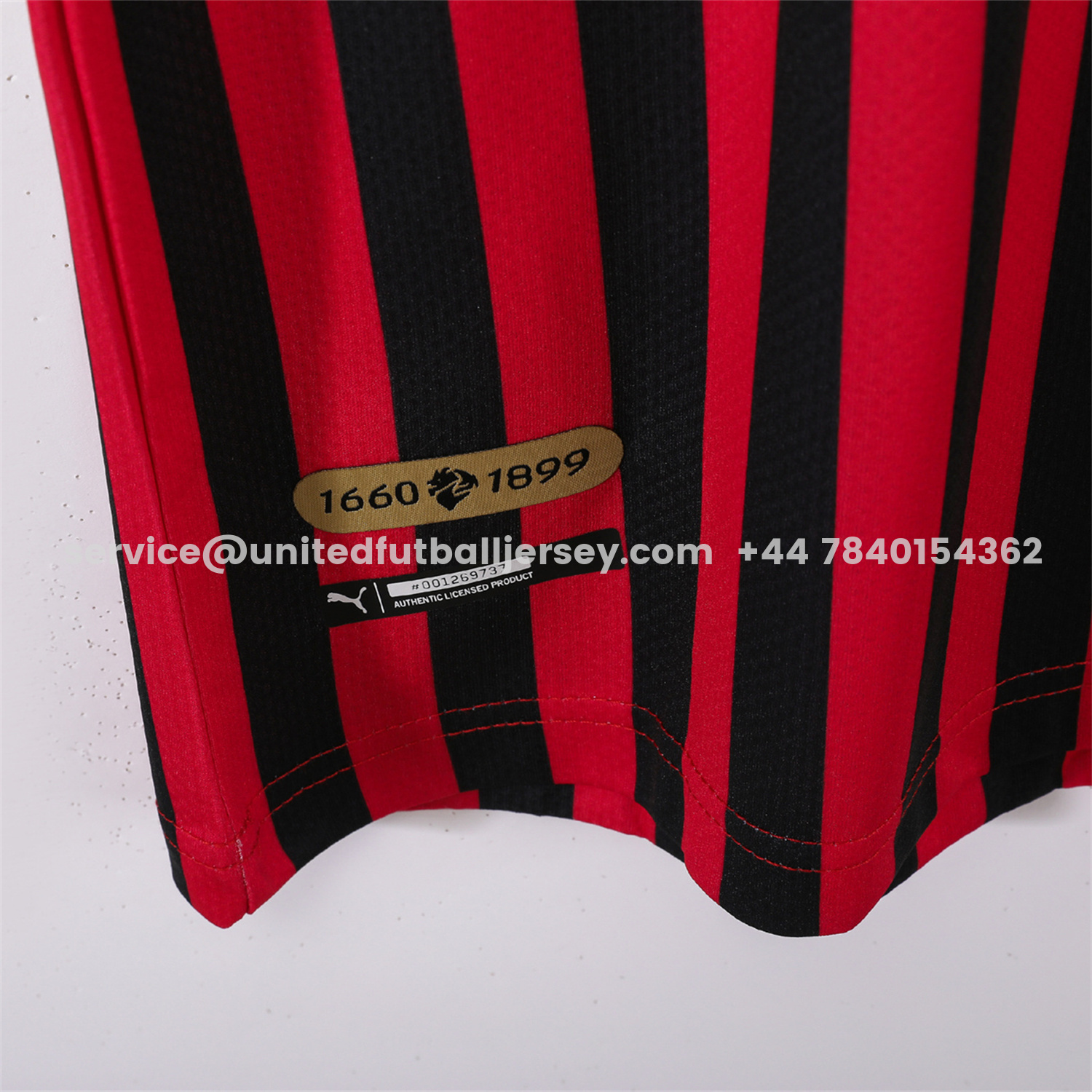 unitedfutballjersey-Retro AC Milan 2019 120th Anniversary Home Jersey