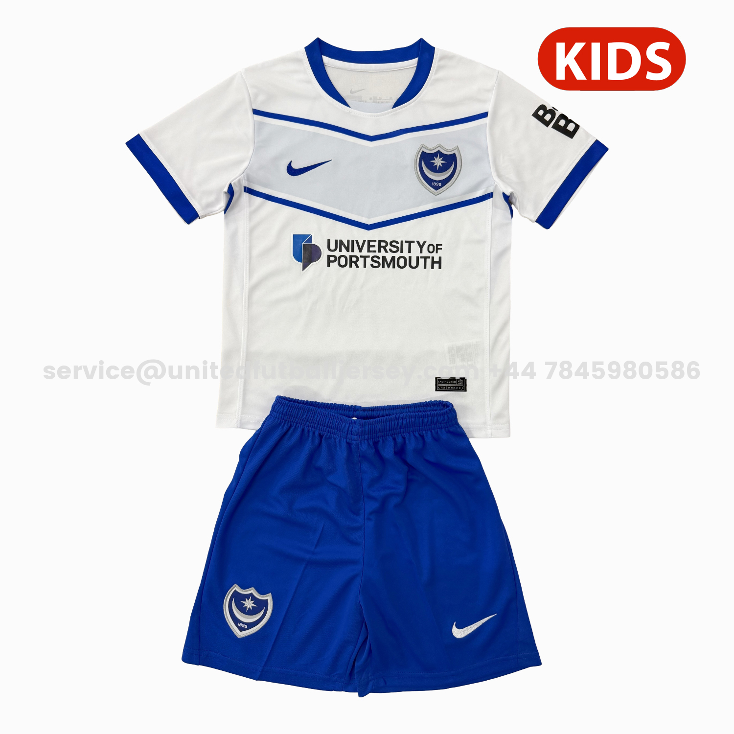 unitedfutballjersey-Portsmouth 25-26 Away Kids Kit