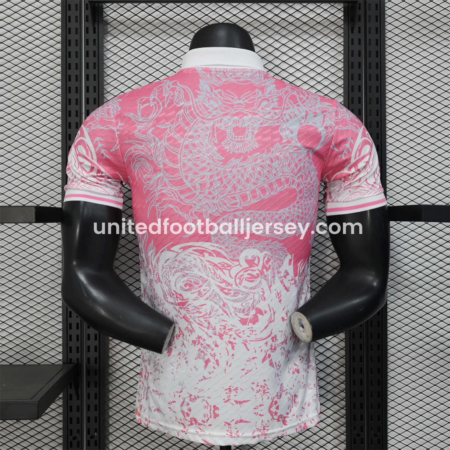 unitedfutballjersey-Real Madrid 25-26 Pink and White Gradient Chinese and Western Style Dragon Jersey - Player Version