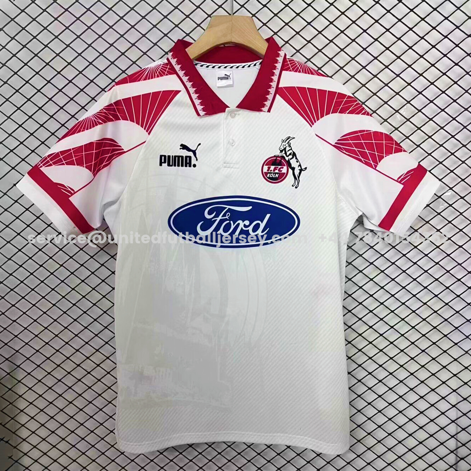 unitedfutballjersey-Retro 1. FC Köln 1996-97 Home Jersey