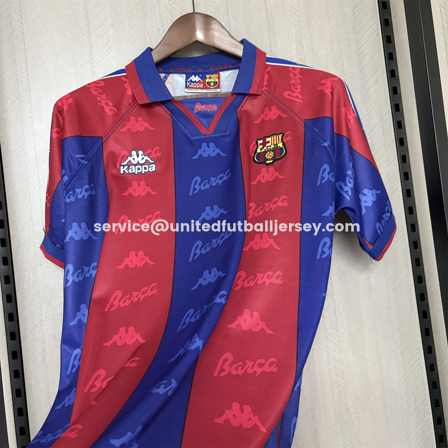 unitedfutballjersey-Retro Barcelona 1995-97 Home Jersey