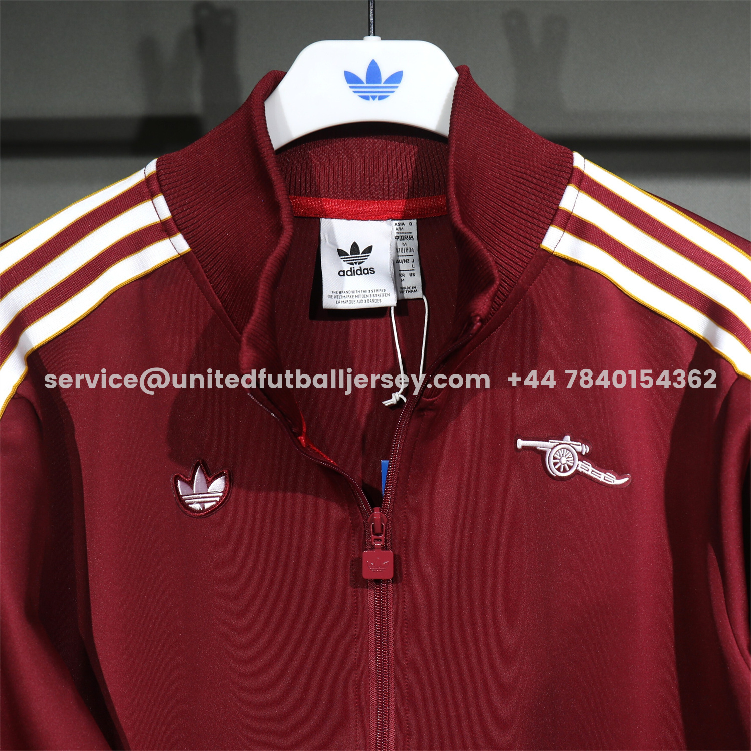 unitedfutballjersey-Arsenal 25-26 Jacket Training Tracksuit - Red Throwback Jackets & Red Pants