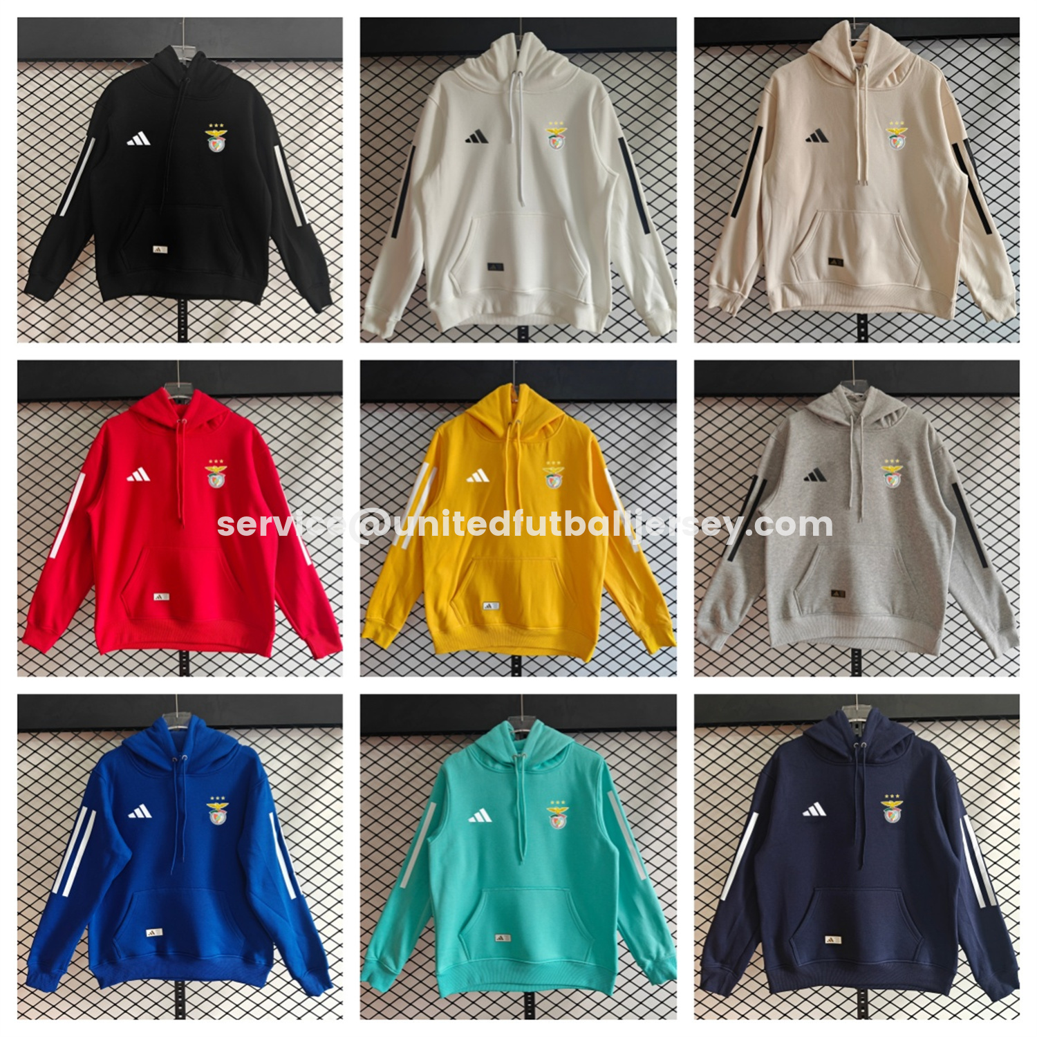 unitedfutballjersey-Benfica 25-26 Home Unisex Pullover Hoodie