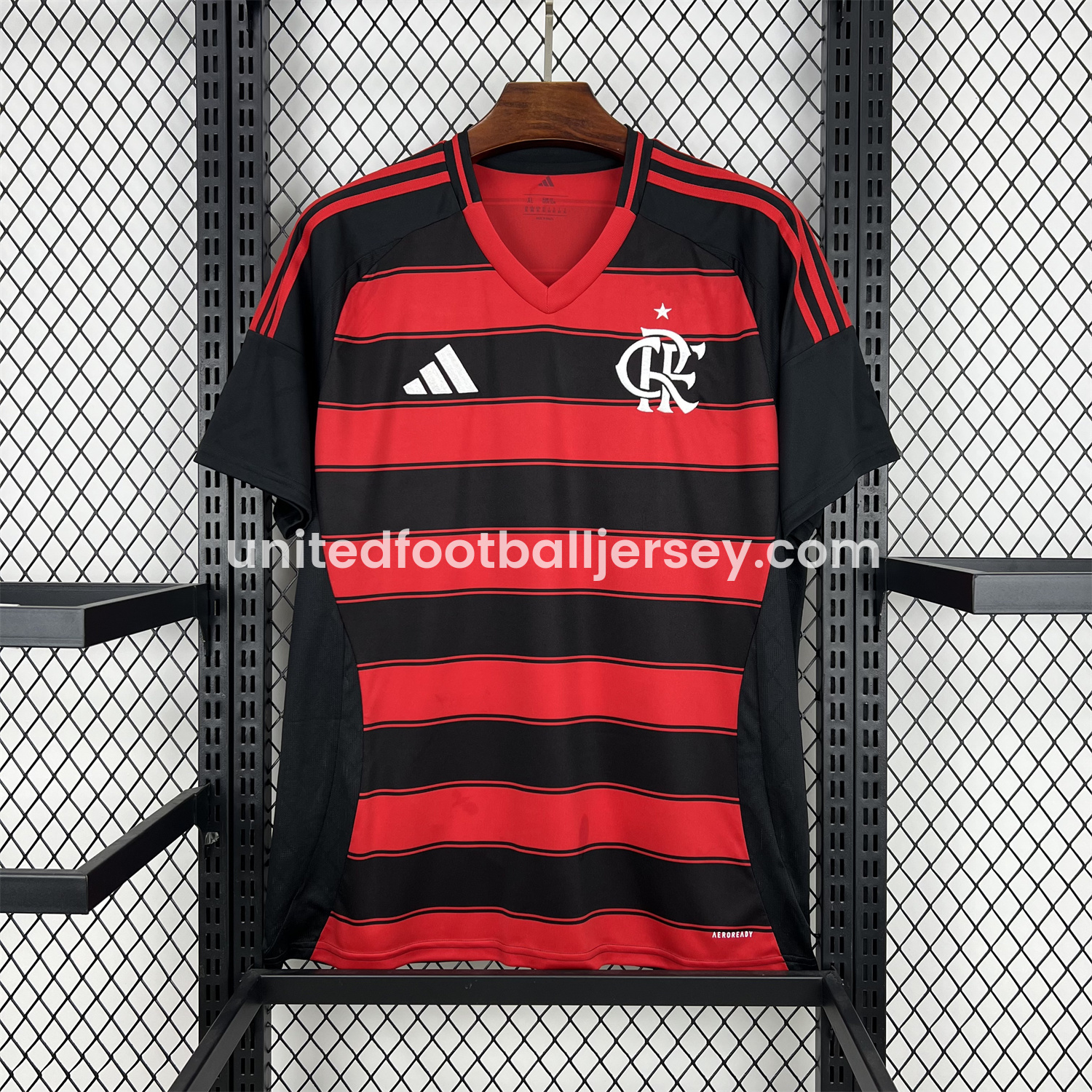 unitedfutballjersey-Flamengo 25-26 Home Unsponsored Jersey - Fans Version