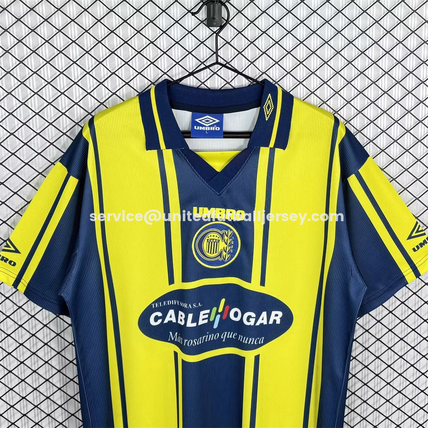 unitedfutballjersey-Retro Rosario Central 1998-99 Home Jersey