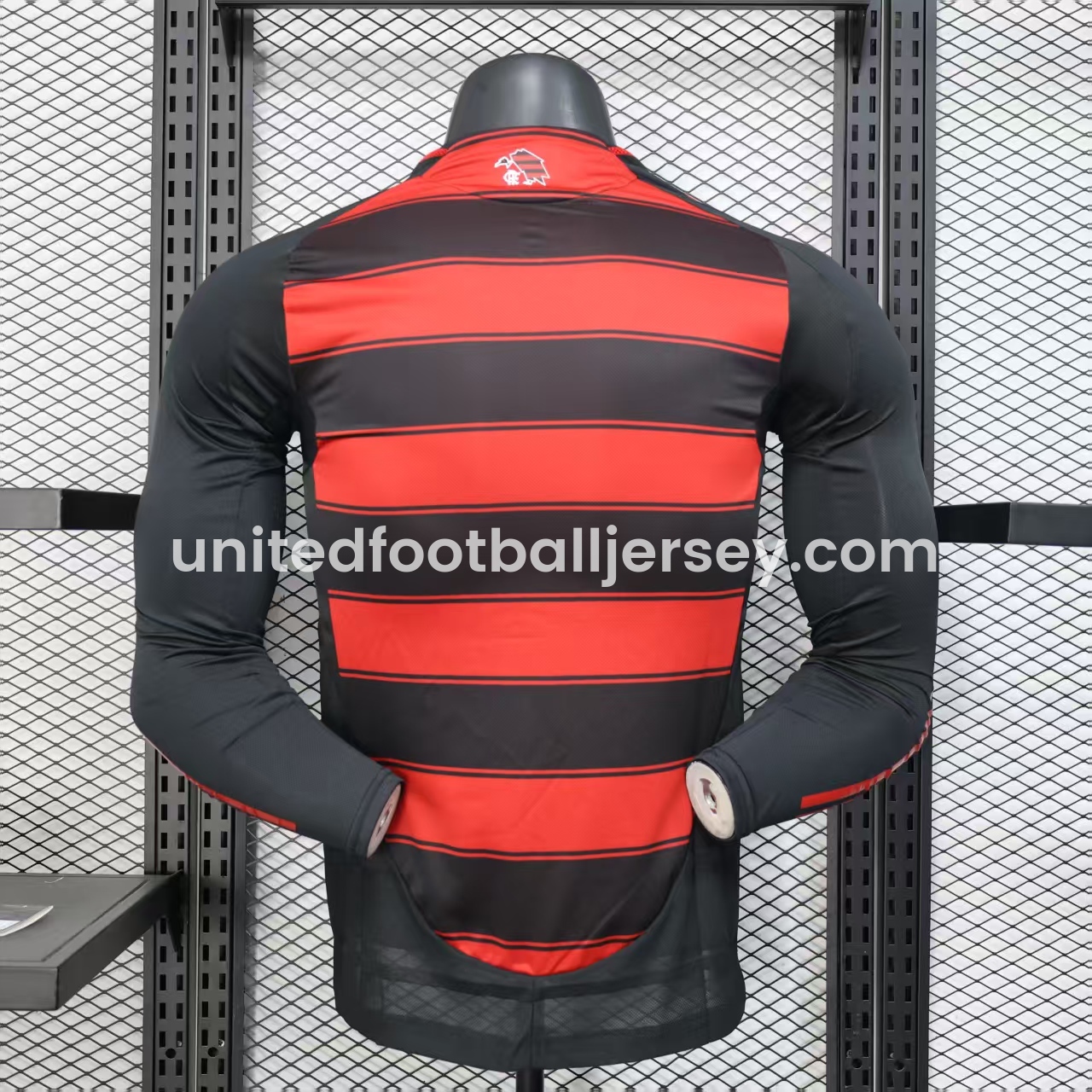 unitedfutballjersey-Flamengo 25-26 Home Long Sleeves Unsponsored Jersey - Player Version