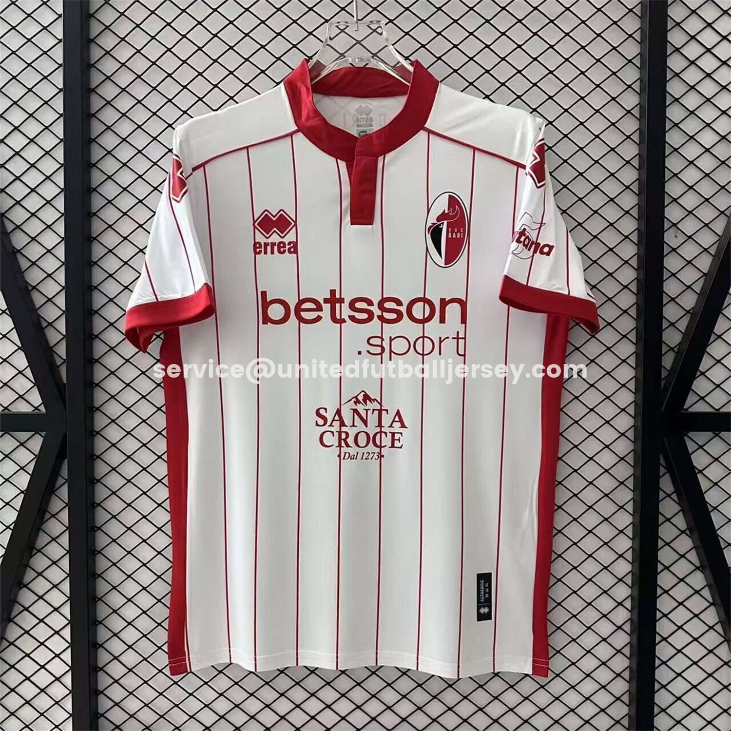 unitedfutballjersey-SSC Bari 25-26 Home White Jersey - Fans Version