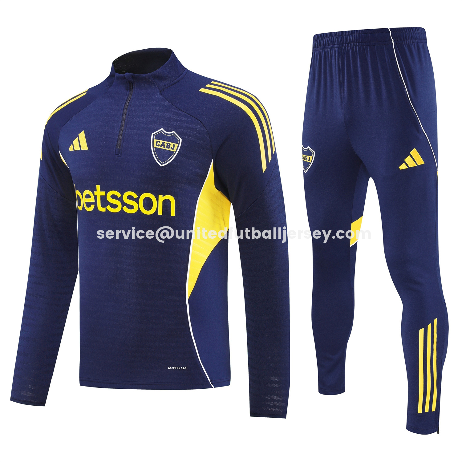 unitedfutballjersey-Boca Juniors 25-26 Long Sleeves Training Set - Royal Blue Top & Pants