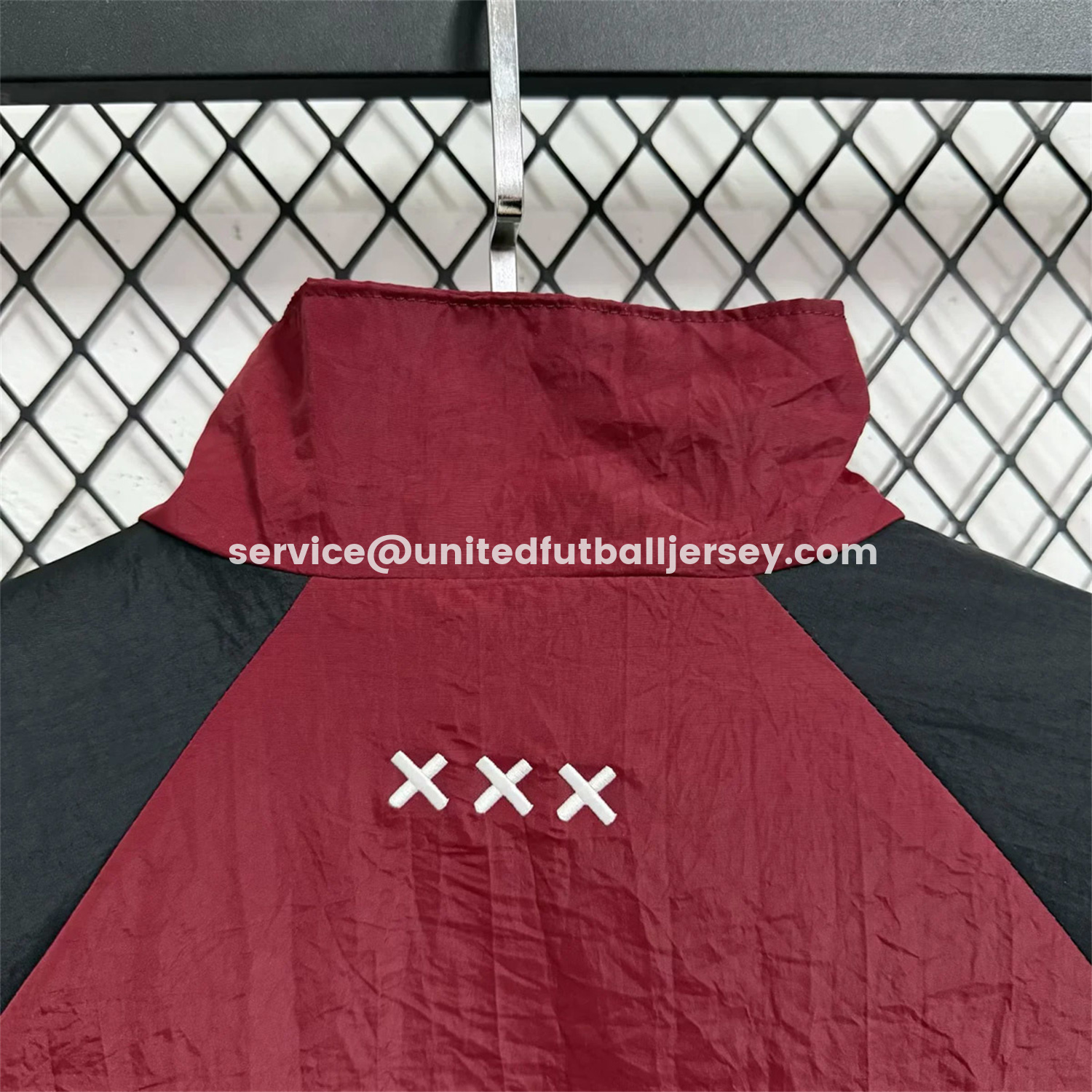 unitedfutballjersey-Ajax 25-26 Training Windbreaker Jacket - Wine Red