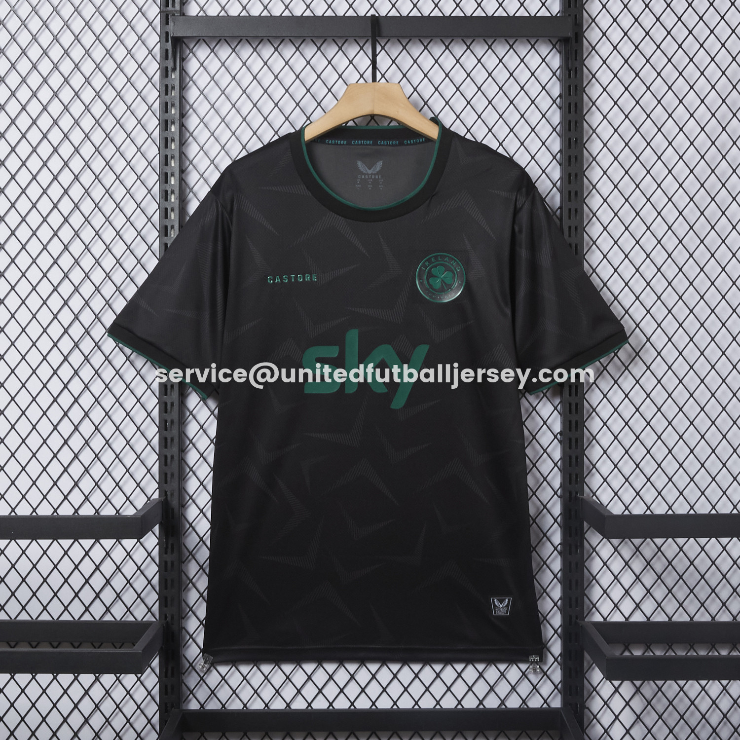 unitedfutballjersey-Ireland 2026 Stealth Black Special Jersey - Fans Version