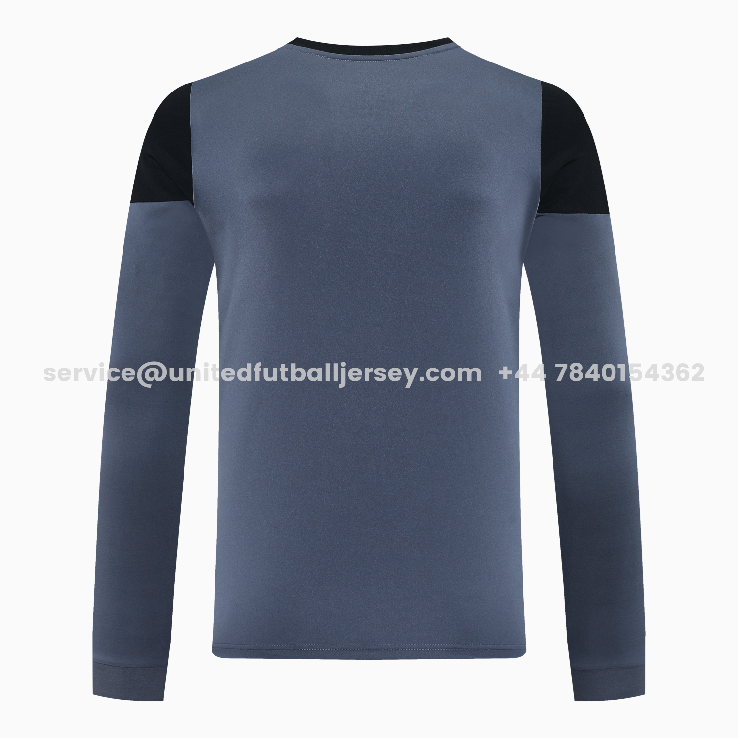 unitedfutballjersey-Real Madrid 25-26 Long-Sleeve Training Set - Deep Gray Top & Gray Shorts