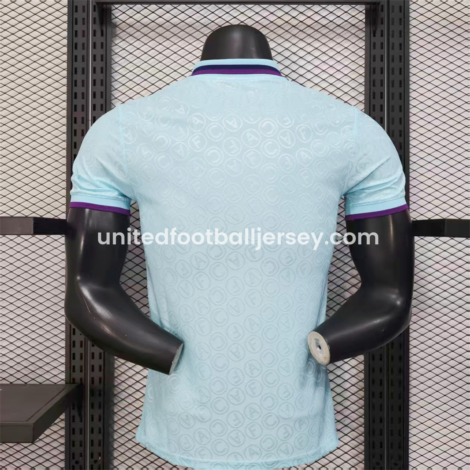 unitedfutballjersey-Arsenal 25-26 Light Blue POLO Letter Pattern Special Jersey - Player Version