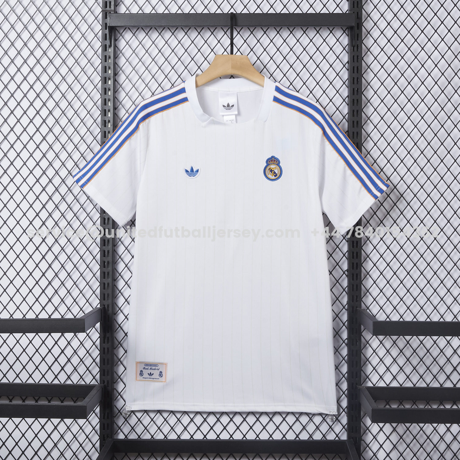 unitedfutballjersey-Real Madrid 25-26 Trefoil White Travel Jersey - Player Version